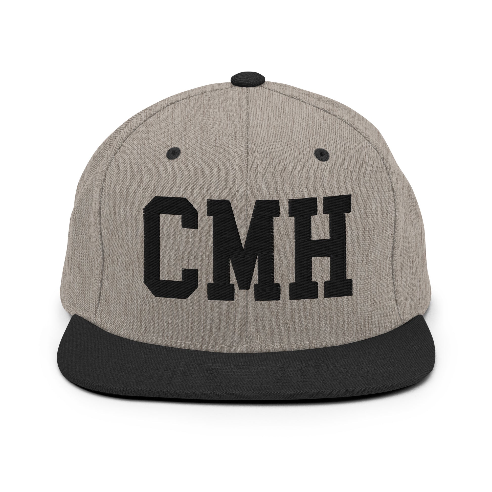 College-Style Classic Snapback Hat • Black • CMH Columbus Souvenir • YHM Designs - Image 23