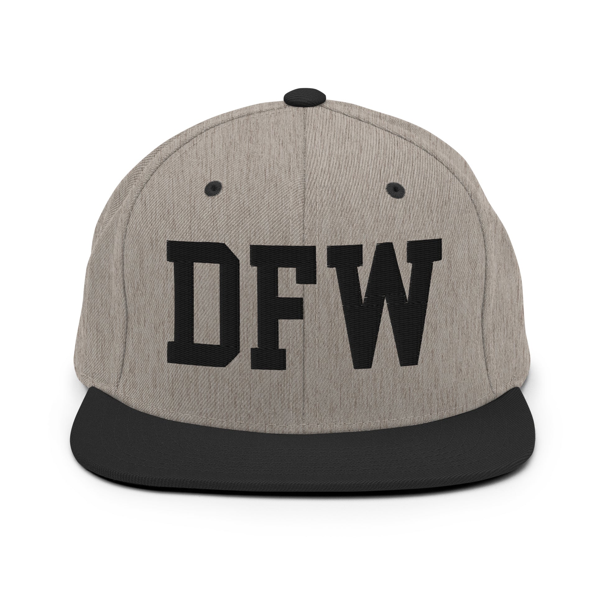 College-Style Classic Snapback Hat • Black • DFW Dallas Souvenir • YHM Designs - Image 23