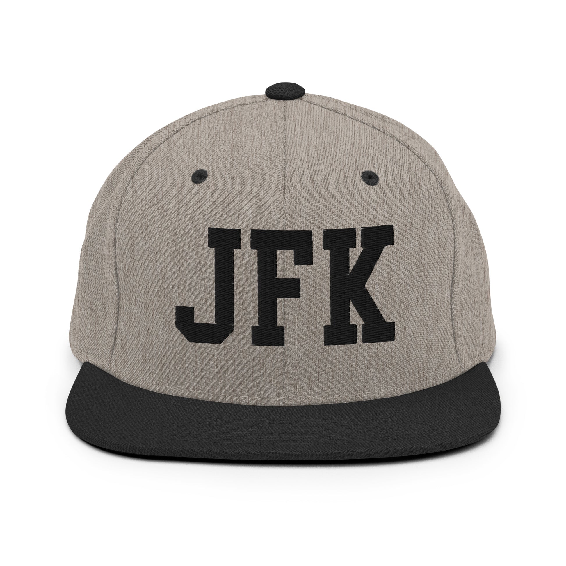 College-Style Classic Snapback Hat • Black • JFK New York City Souvenir • YHM Designs - Image 23