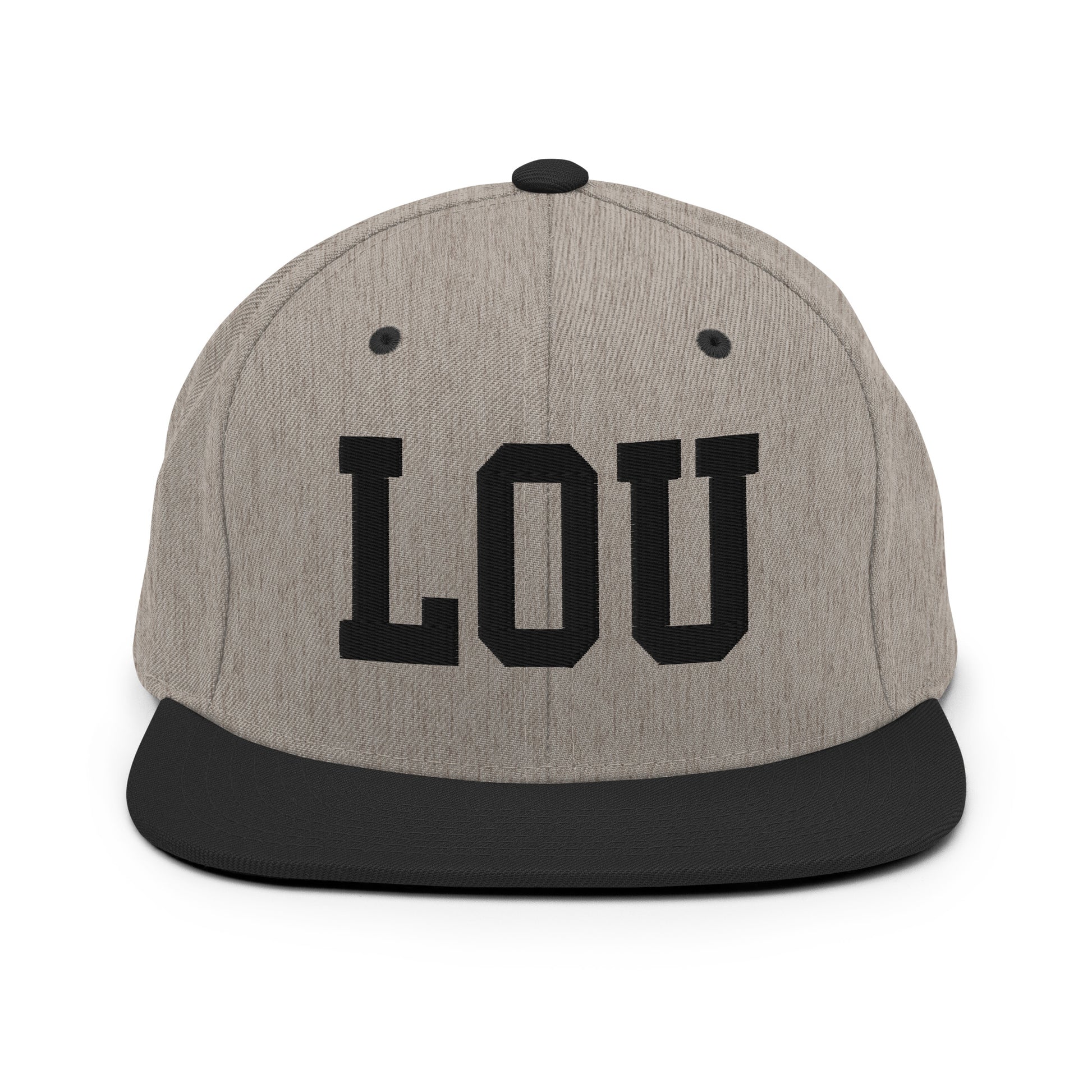 College-Style Classic Snapback Hat • Black • LOU Louisville Souvenir • YHM Designs - Image 23