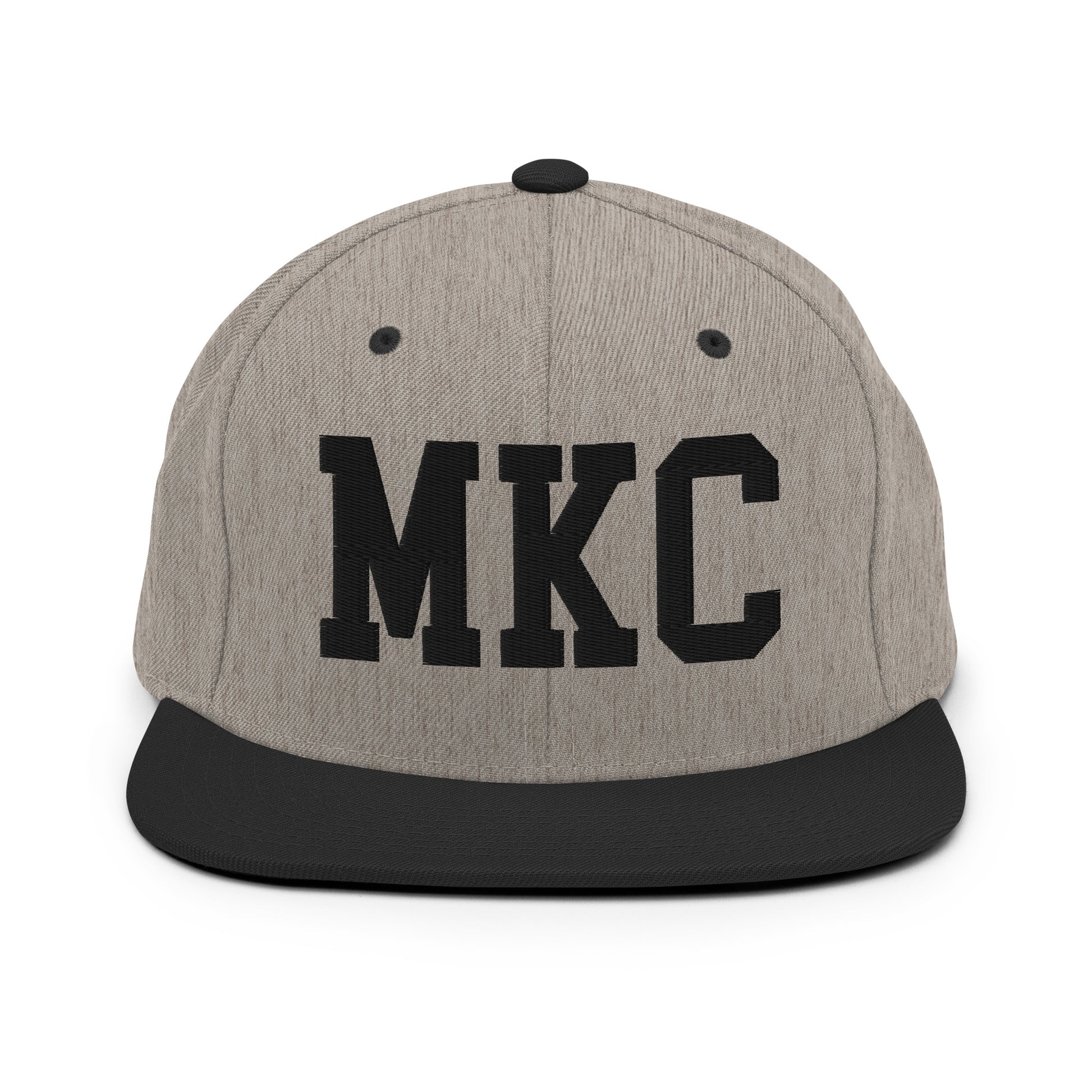 College-Style Classic Snapback Hat • Black • MKC Kansas City Souvenir • YHM Designs - Image 23