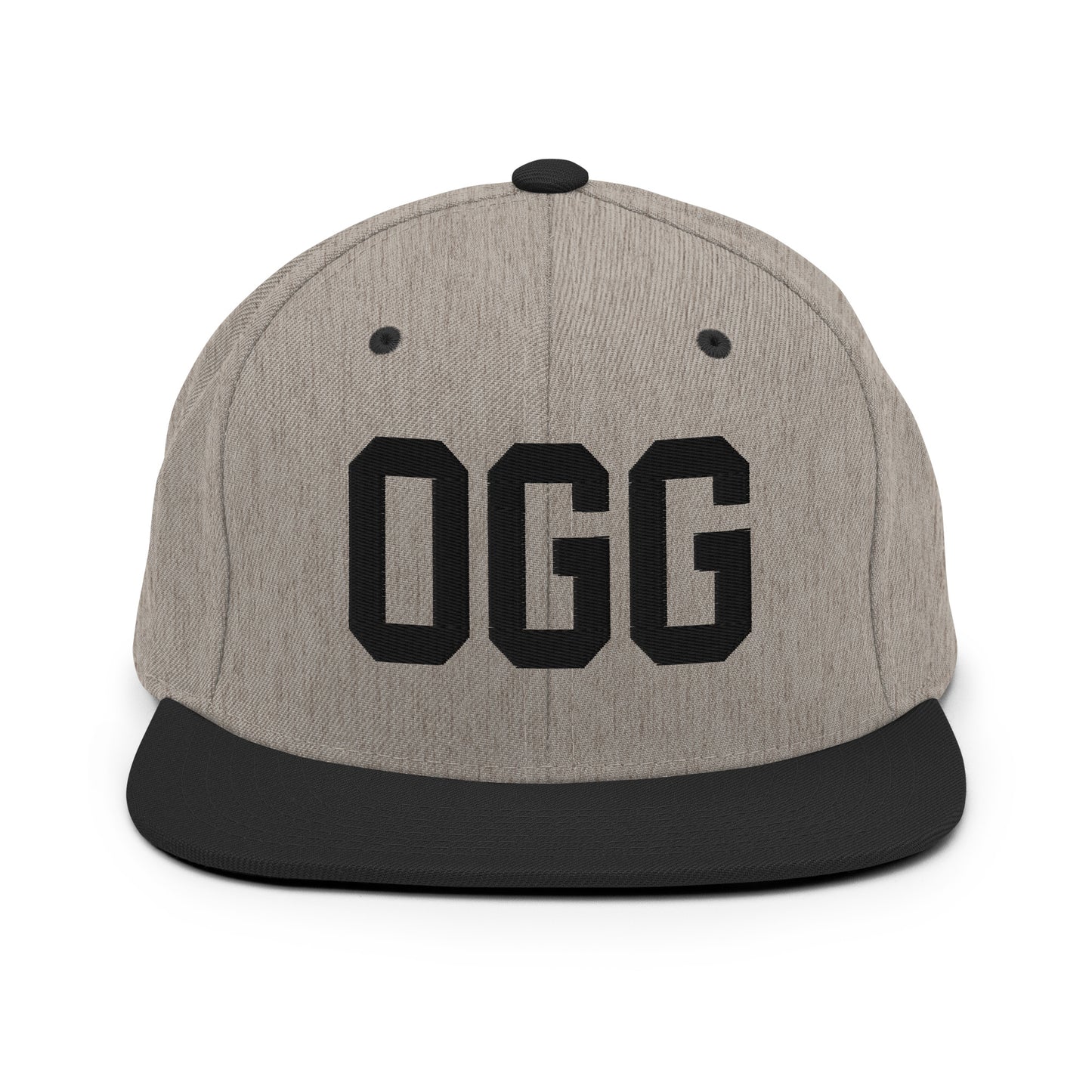 College-Style Classic Snapback Hat • Black • OGG Maui Souvenir • YHM Designs - Image 23