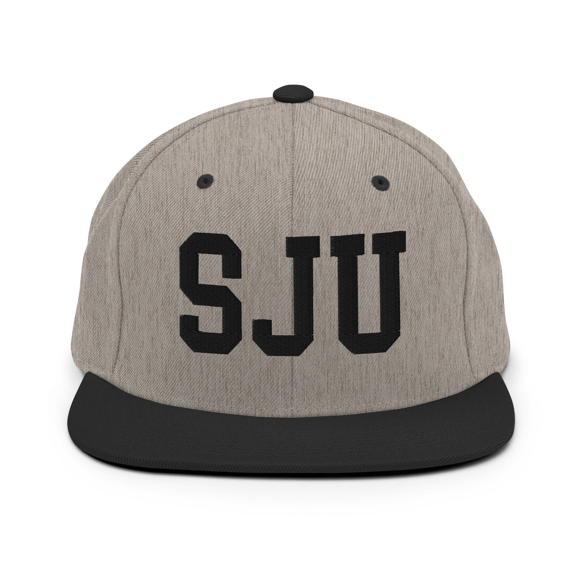 College-Style Classic Snapback Hat • Black • SJU San Juan Souvenir • YHM Designs - Image 23