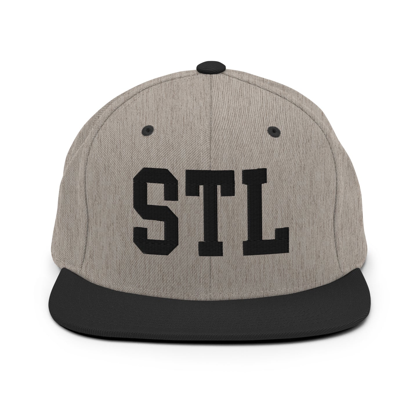 College-Style Classic Snapback Hat • Black • STL St. Louis • YHM Designs - Image 23