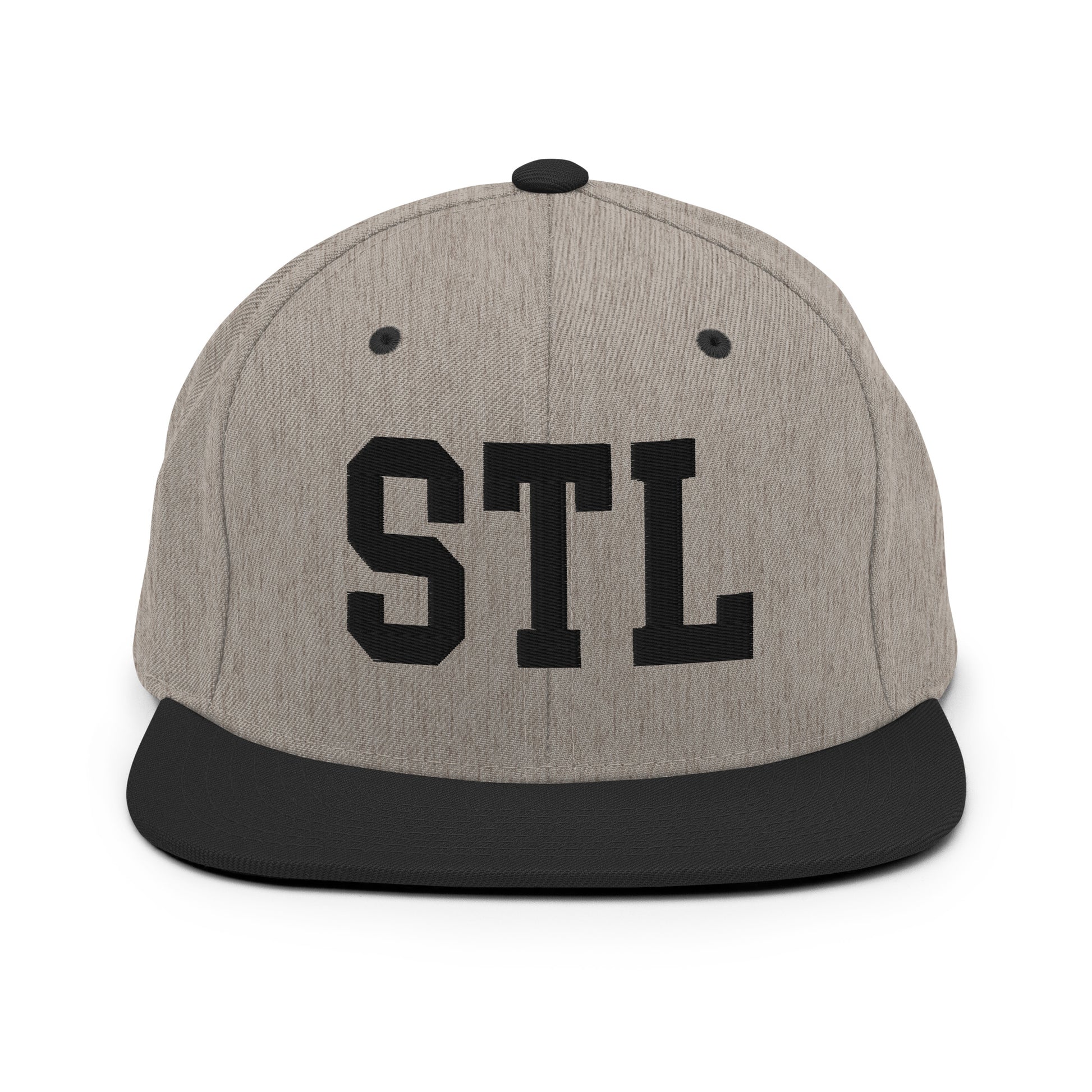 College-Style Classic Snapback Hat • Black • STL St. Louis • YHM Designs - Image 23