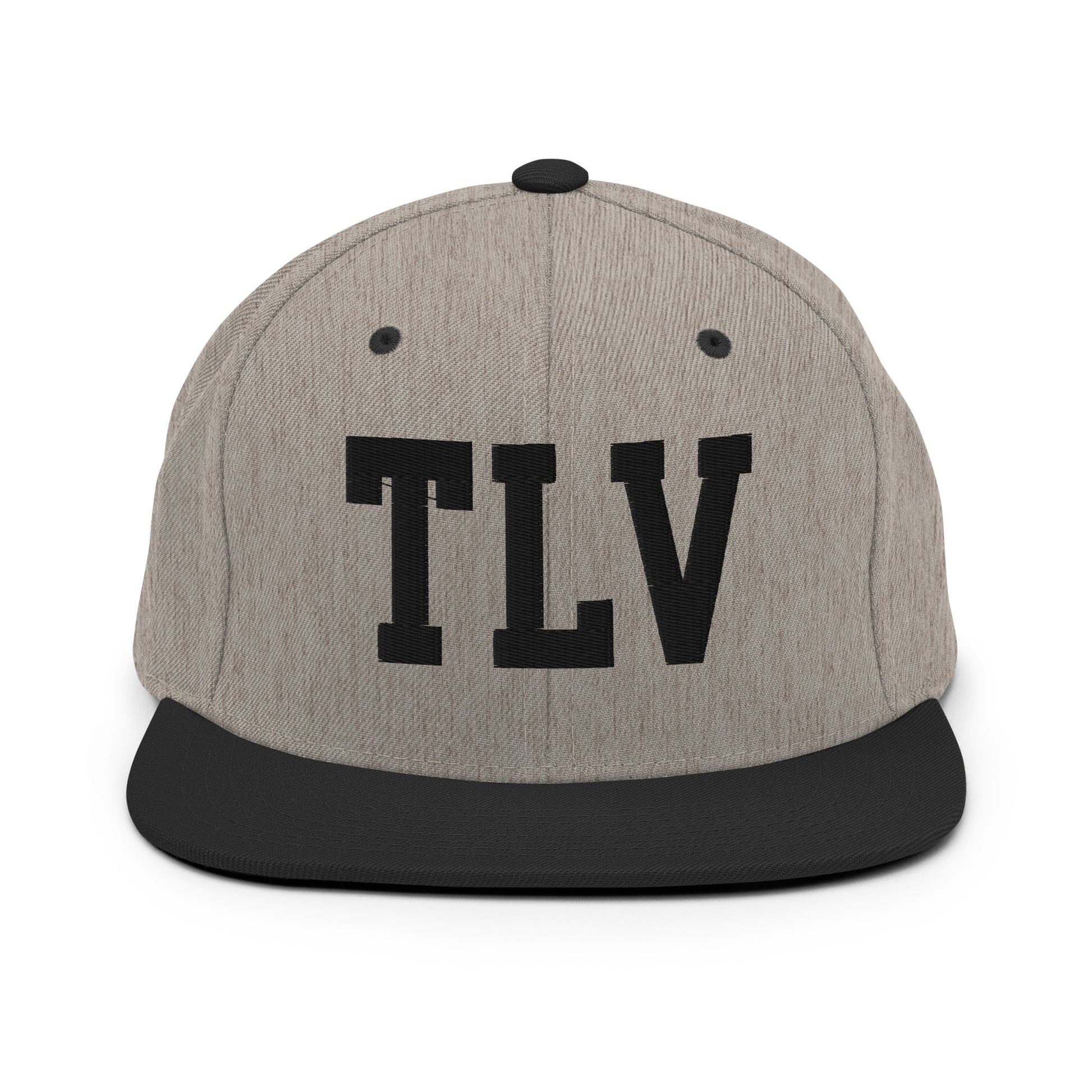 College-Style Classic Snapback Hat • Black • TLV Tel Aviv • YHM Designs - Image 23