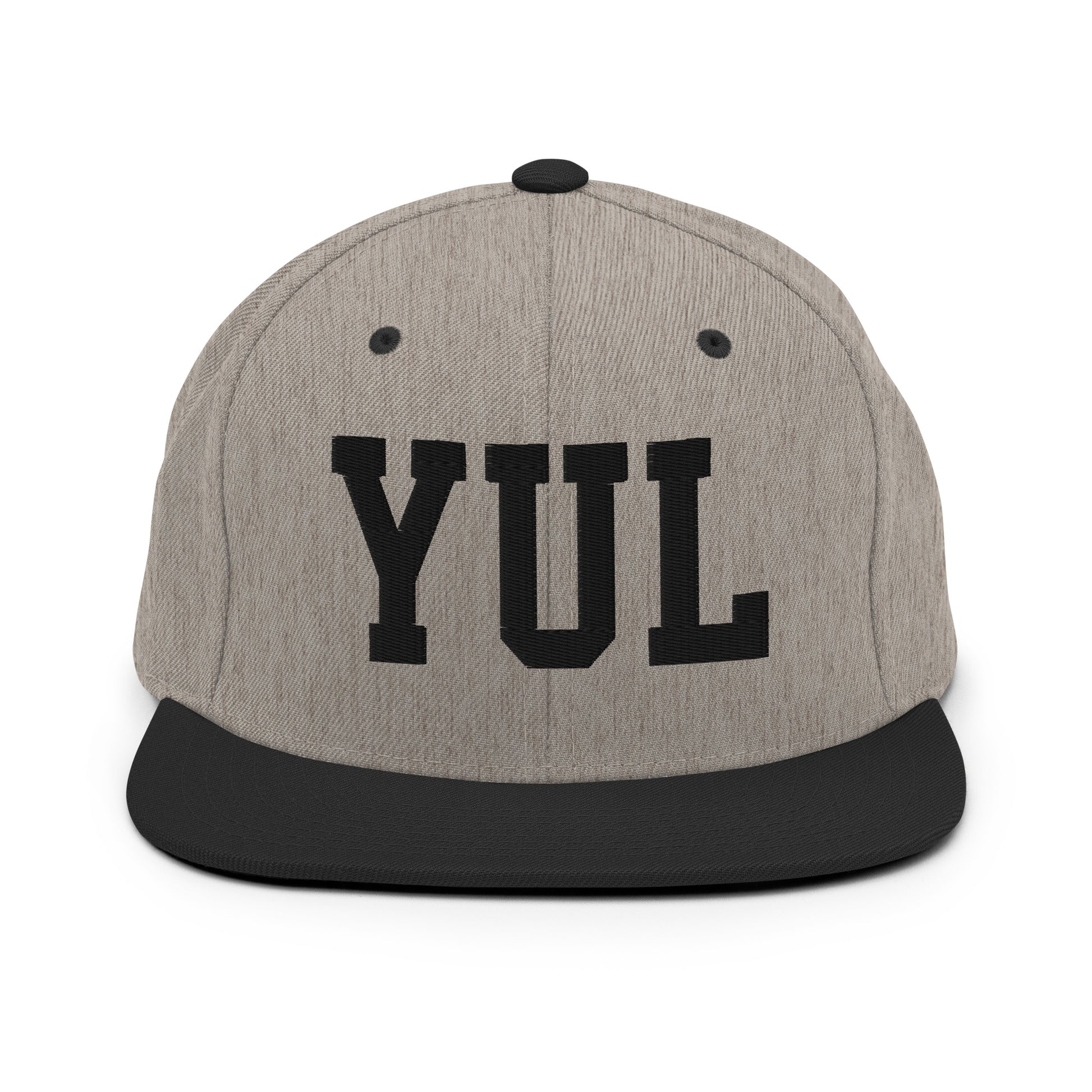 College-Style Classic Snapback Hat • Black • YUL Montreal Souvenir • YHM Designs - Image 23