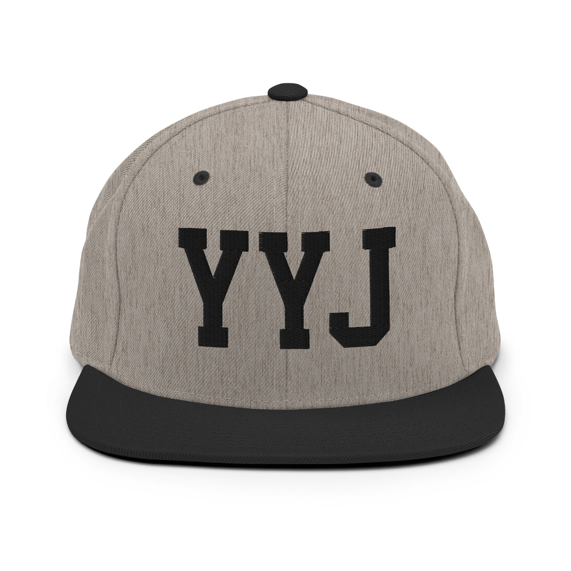 College-Style Classic Snapback Hat • Black • YYJ Victoria • YHM Designs - Image 23