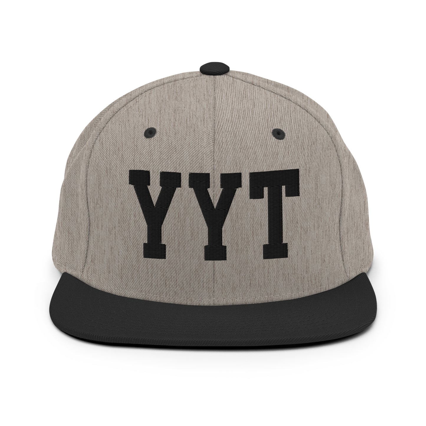 College-Style Classic Snapback Hat • Black • YYT St. John's • YHM Designs - Image 23