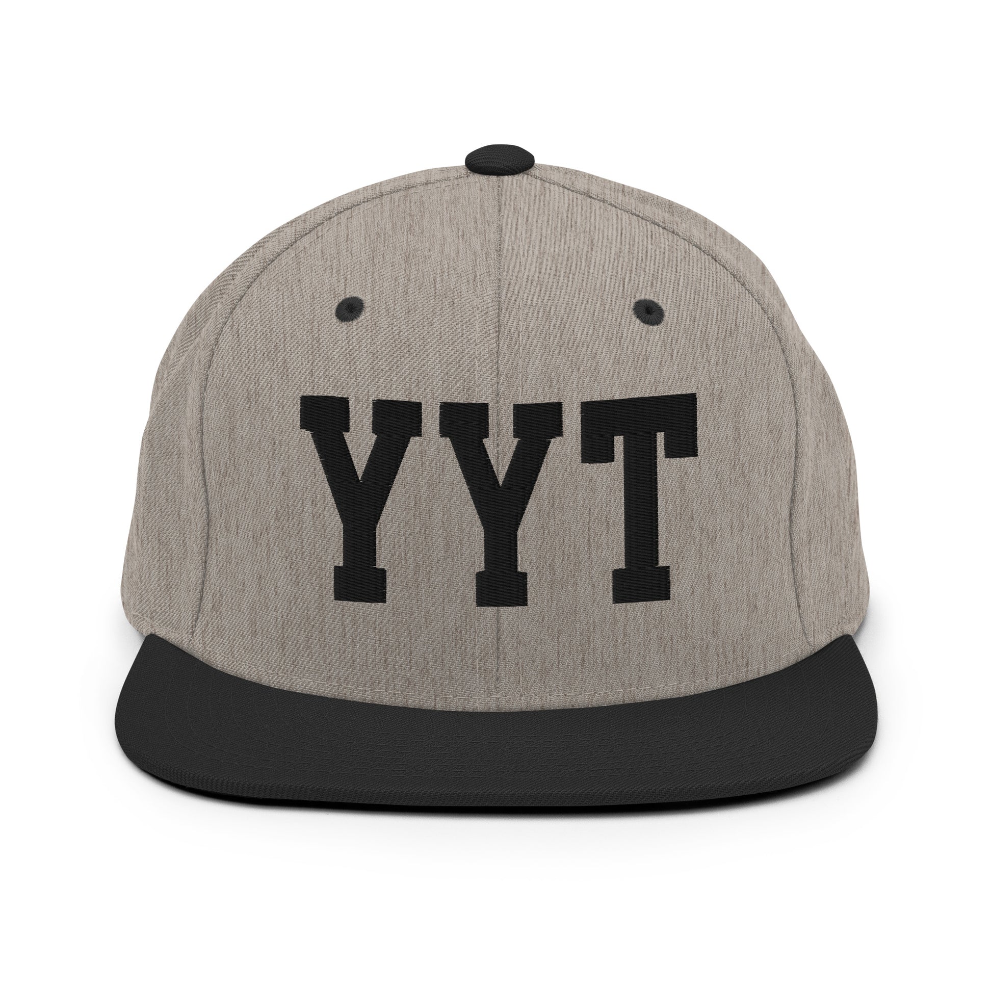 College-Style Classic Snapback Hat • Black • YYT St. John's • YHM Designs - Image 23