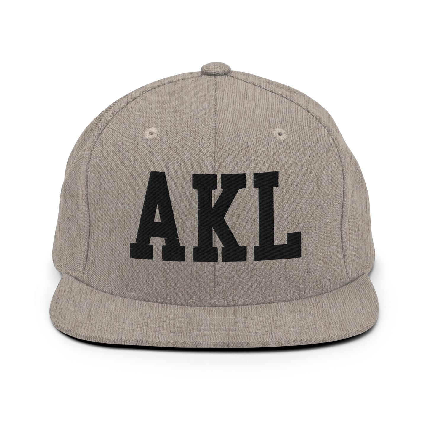 College-Style Classic Snapback Hat • Black • AKL Auckland Souvenir • YHM Designs - Image 27