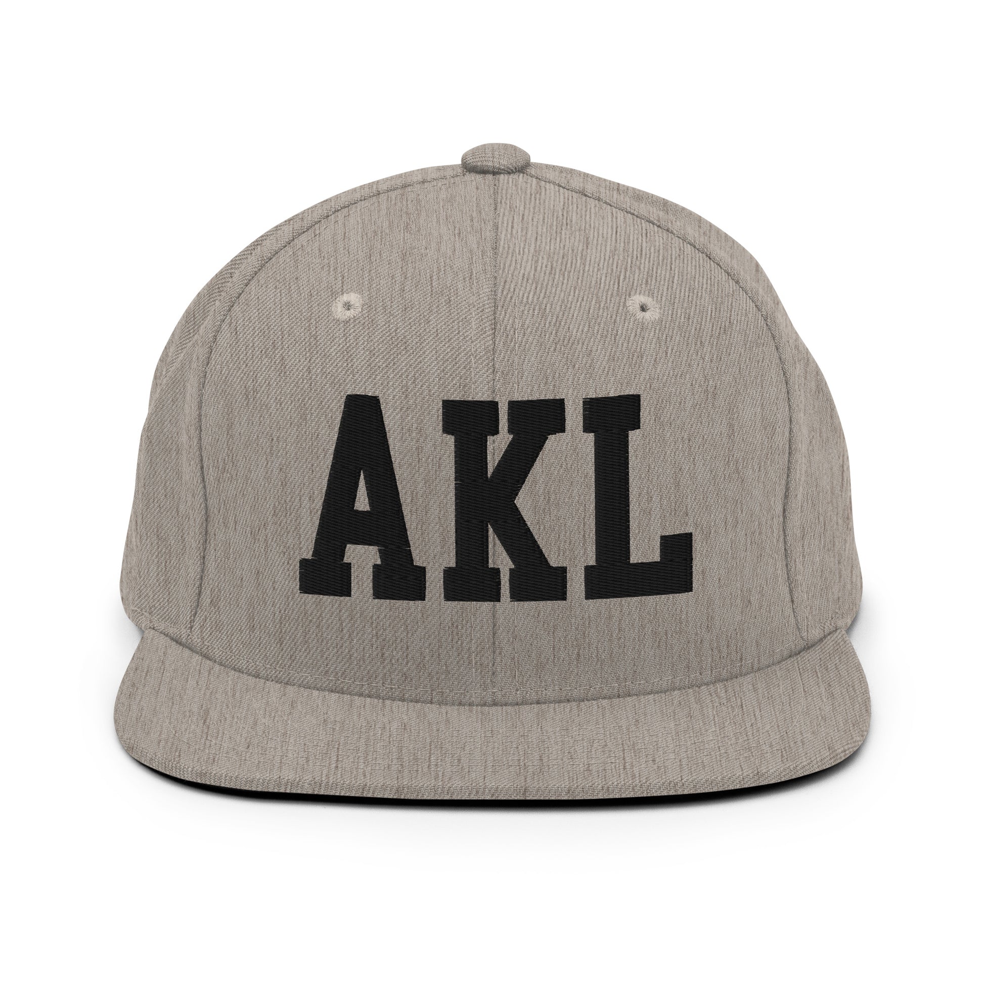 College-Style Classic Snapback Hat • Black • AKL Auckland Souvenir • YHM Designs - Image 27