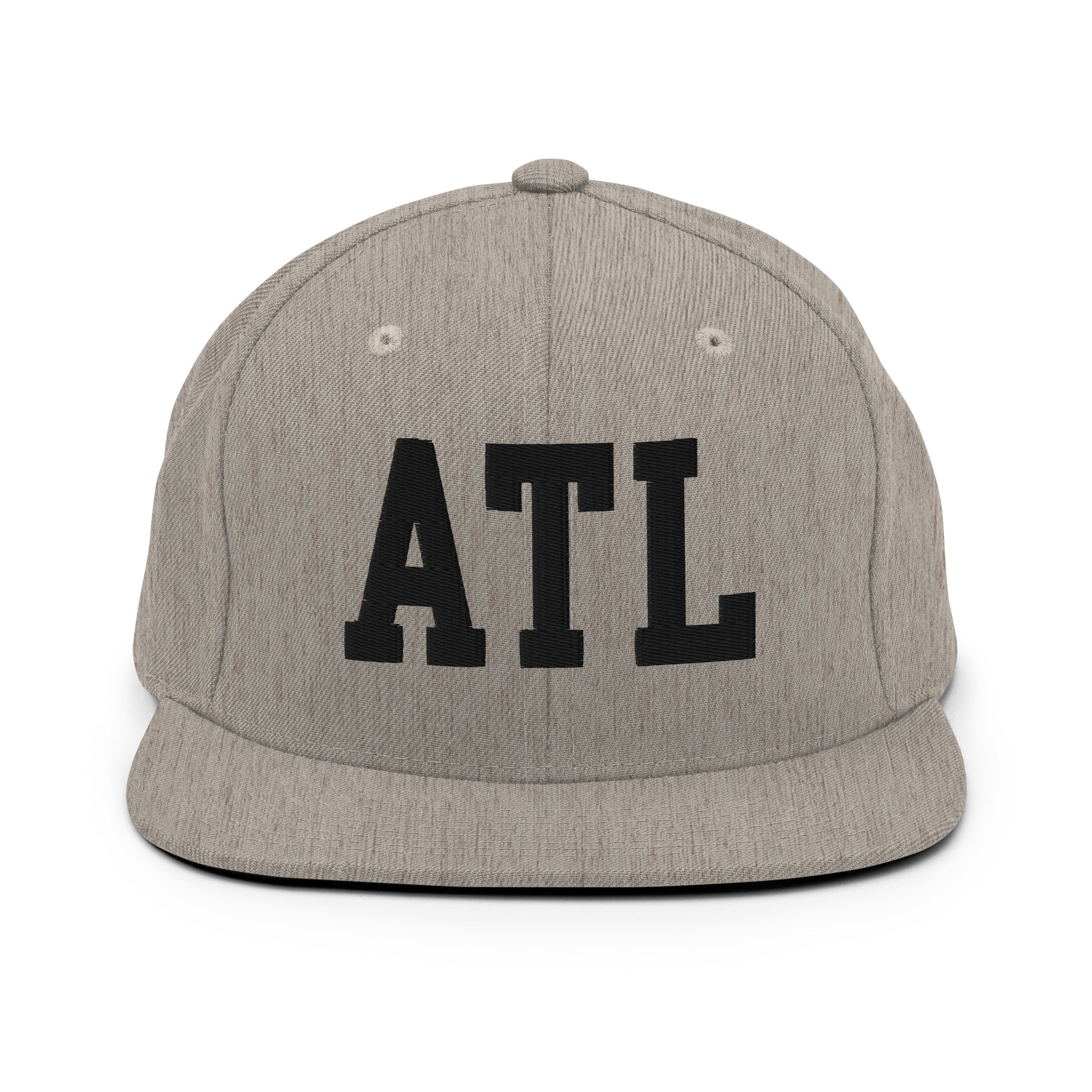 College-Style Classic Snapback Hat • Black • ATL Atlanta Souvenir • YHM Designs - Image 27