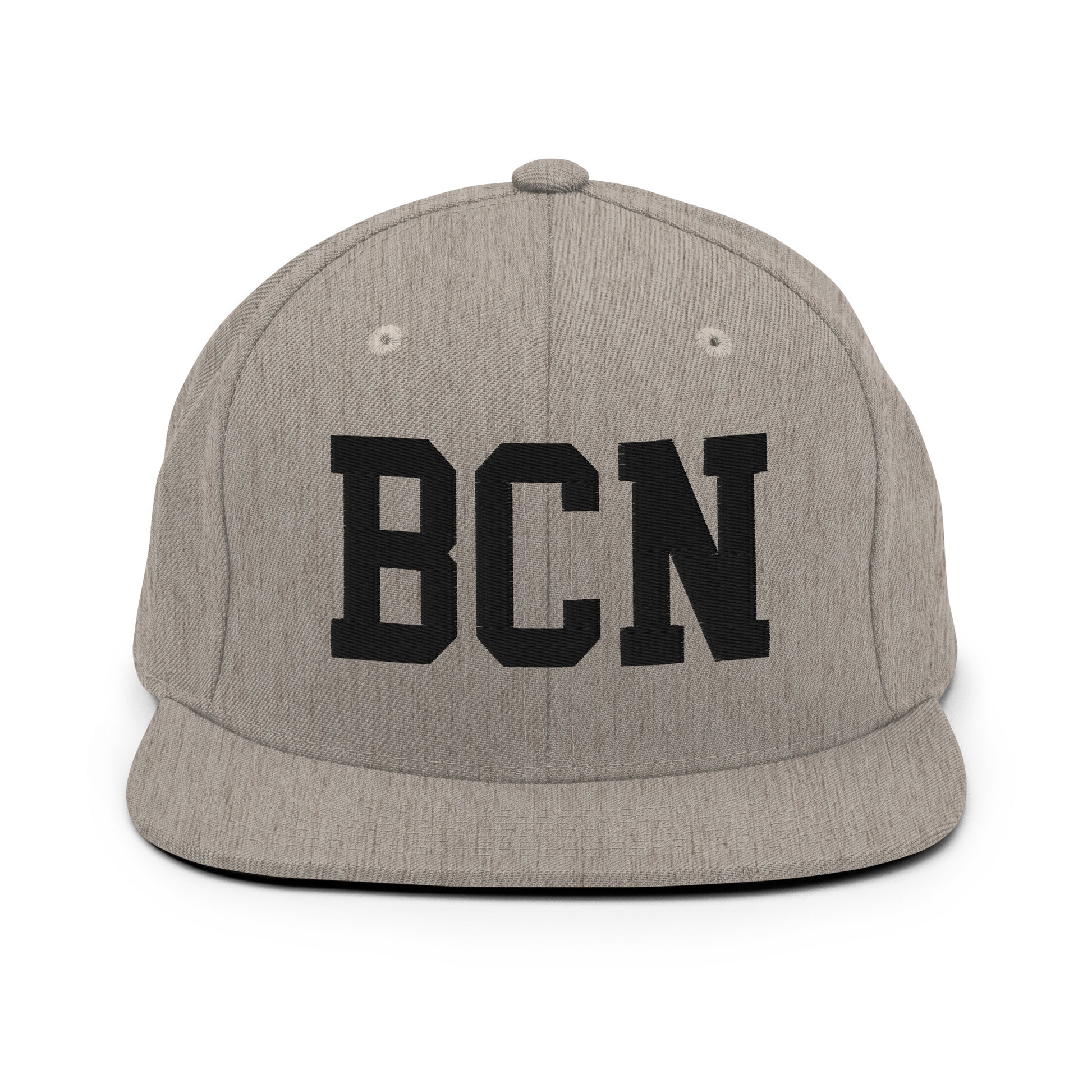 College-Style Classic Snapback Hat • Black • BCN Barcelona Souvenir • YHM Designs - Image 27