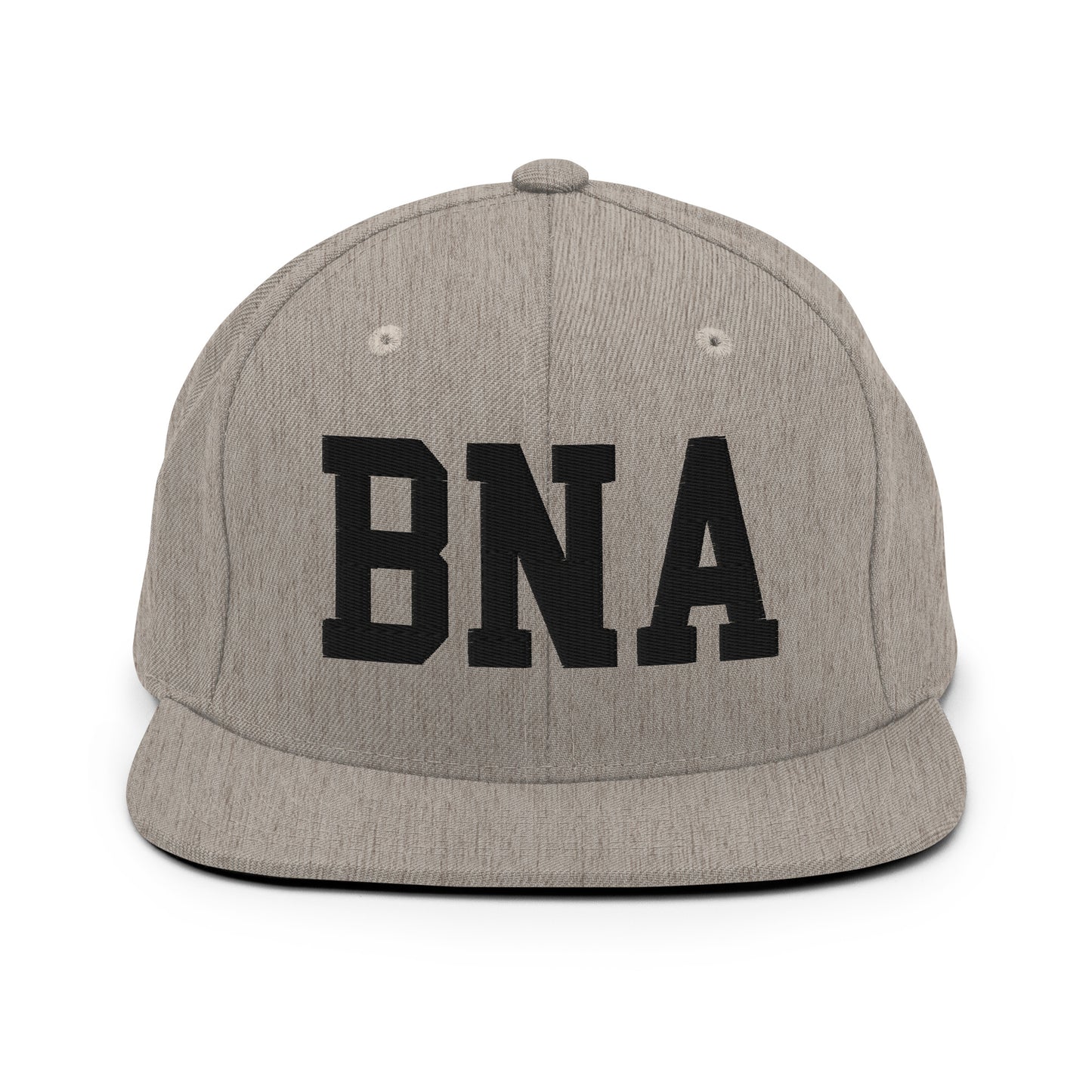 College-Style Classic Snapback Hat • Black • BNA Nashville Souvenir • YHM Designs - Image 27