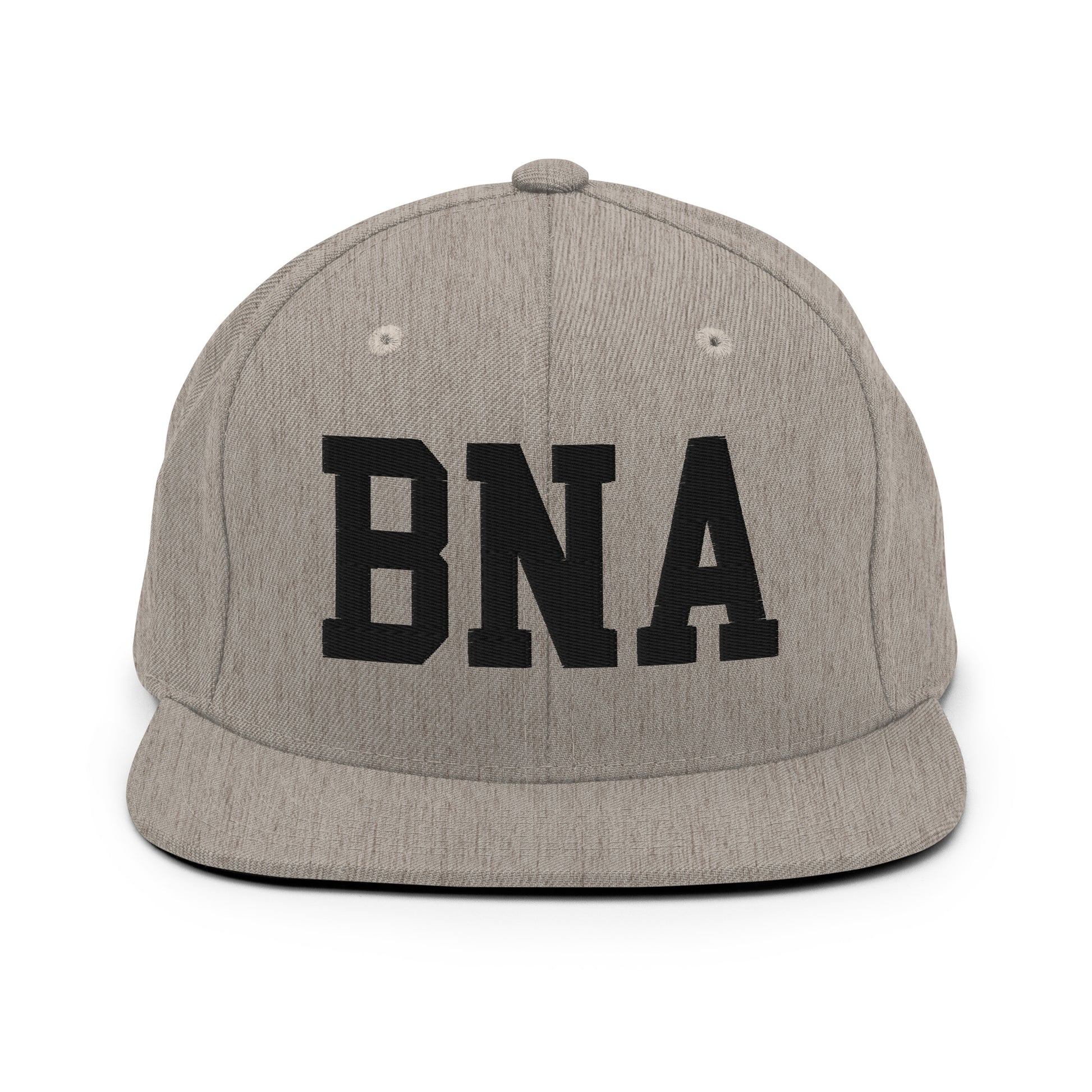 College-Style Classic Snapback Hat • Black • BNA Nashville Souvenir • YHM Designs - Image 27