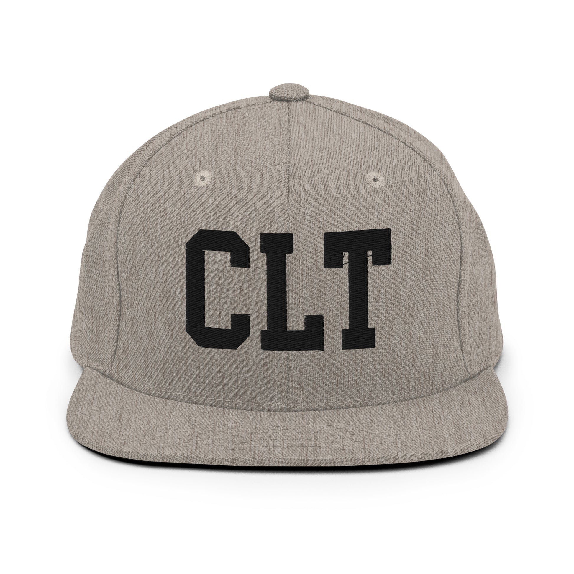 College-Style Classic Snapback Hat • Black • CLT Charlotte • YHM Designs - Image 27