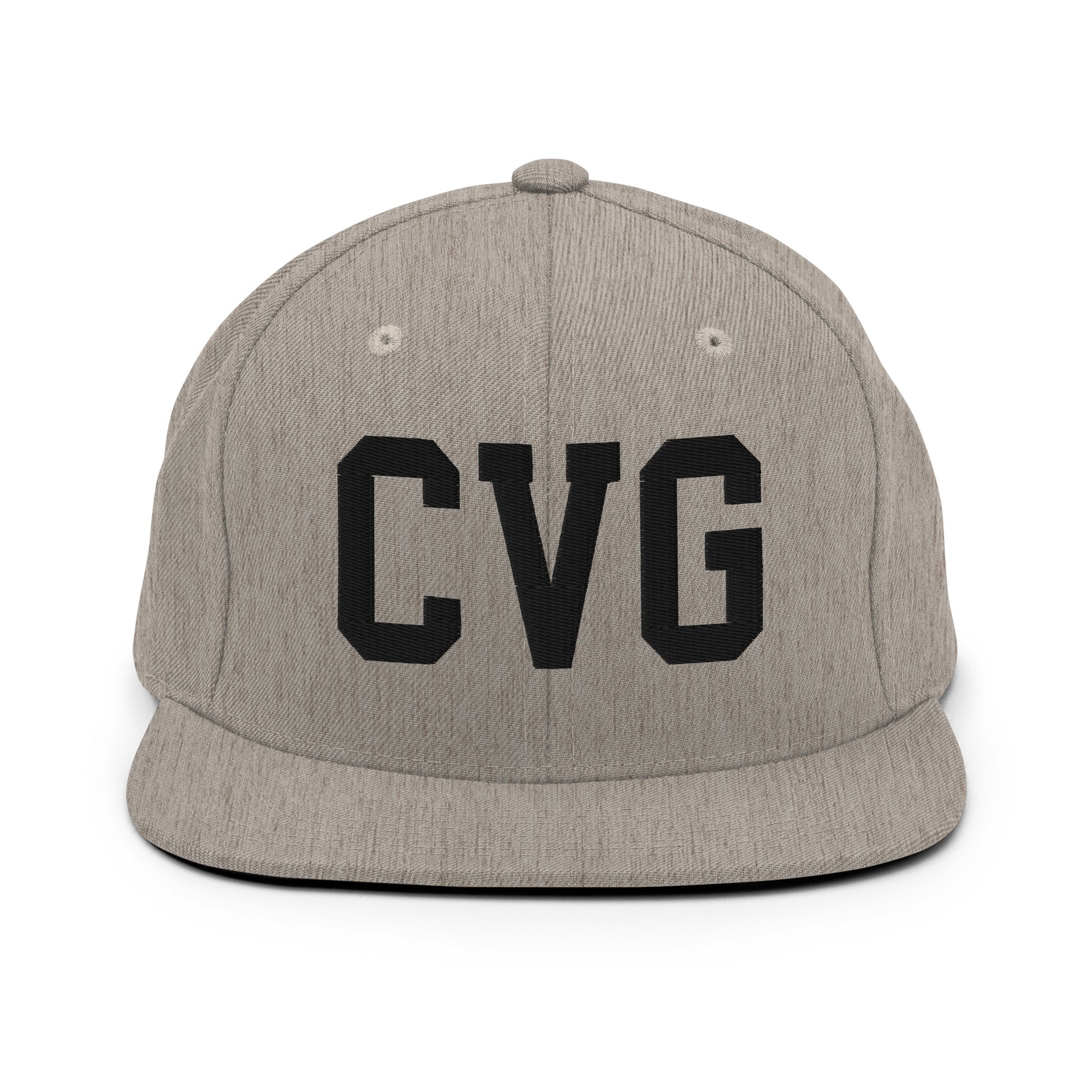 College-Style Classic Snapback Hat • Black • CVG Cincinnati Souvenir • YHM Designs - Image 27