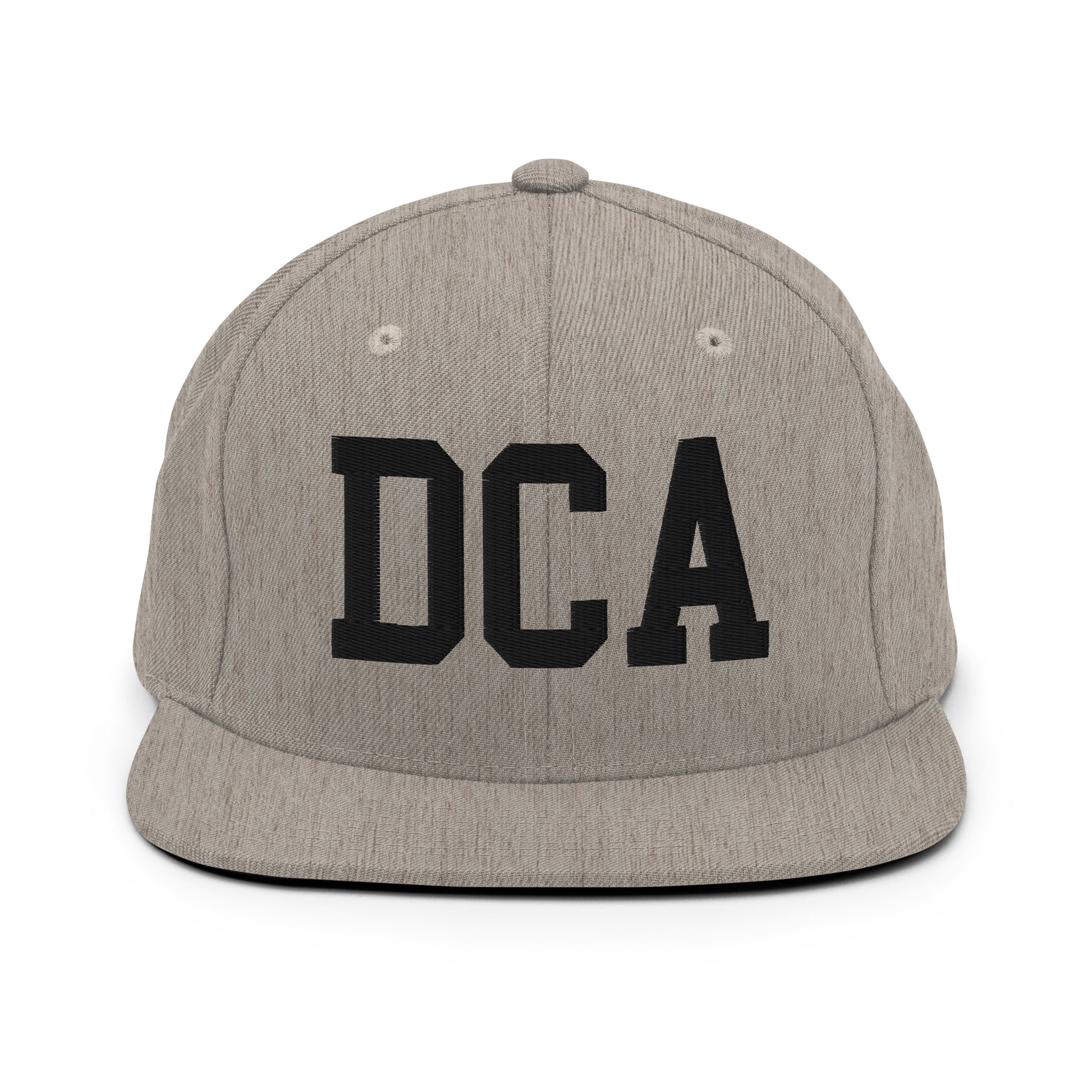 College-Style Classic Snapback Hat • Black • DCA Washington • YHM Designs - Image 27