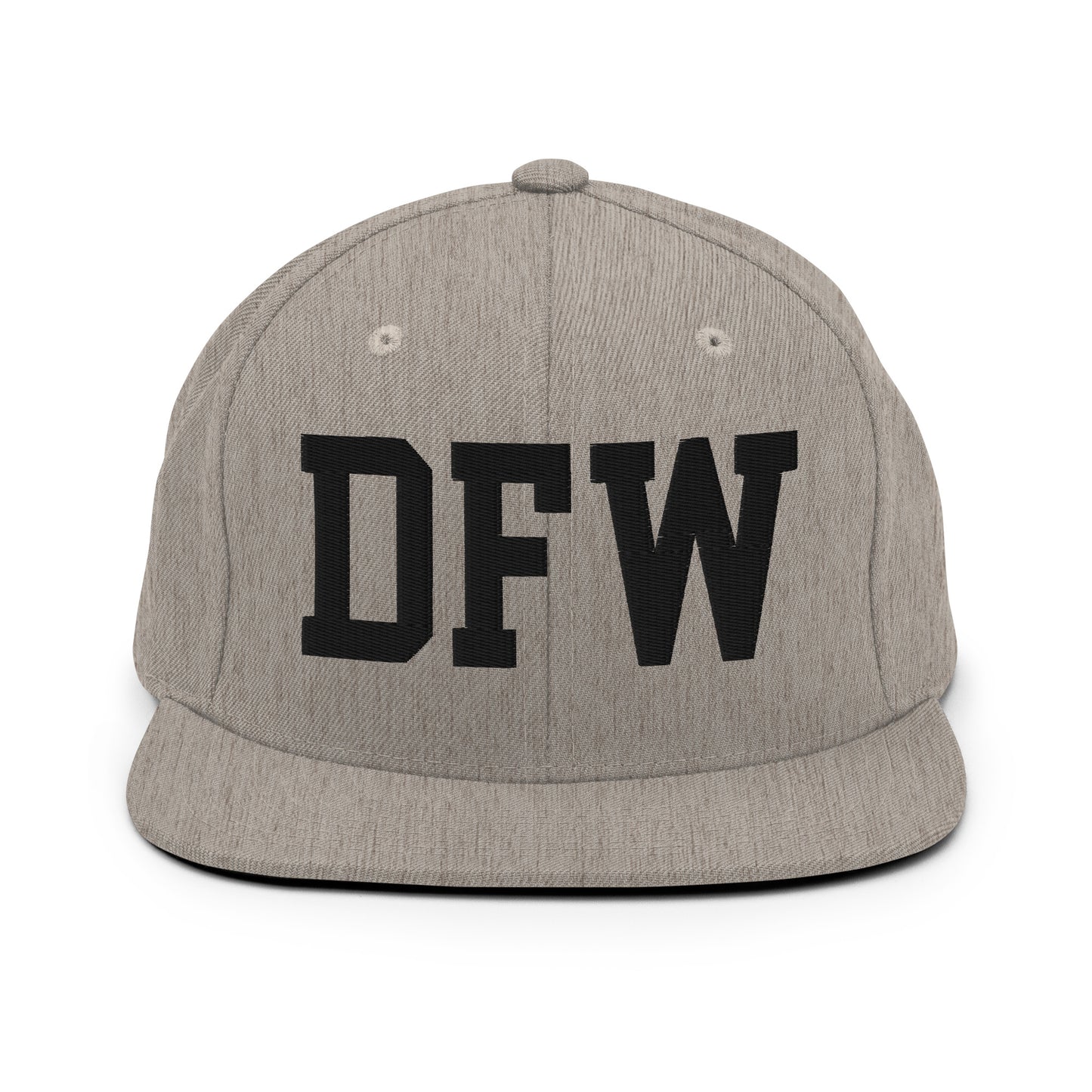 College-Style Classic Snapback Hat • Black • DFW Dallas Souvenir • YHM Designs - Image 27