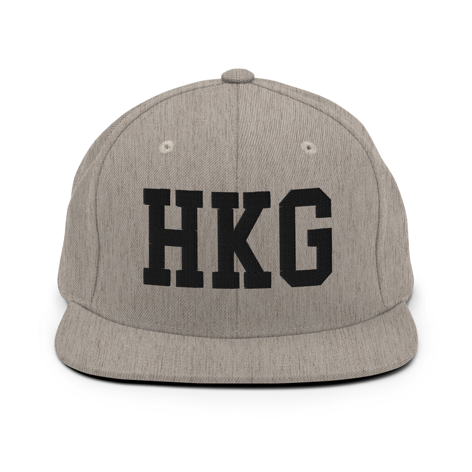 College-Style Classic Snapback Hat • Black • HKG Hong Kong • YHM Designs - Image 27