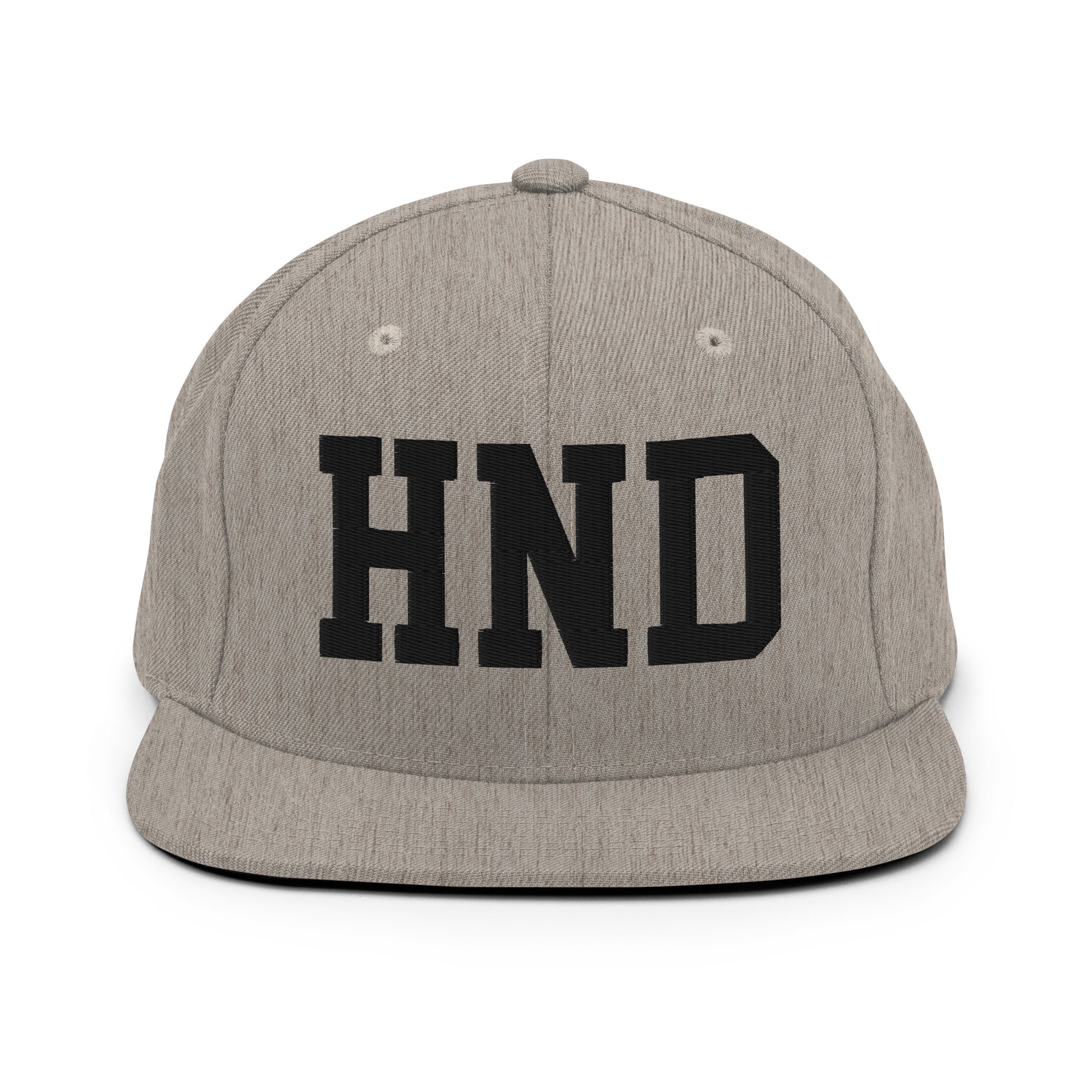 College-Style Classic Snapback Hat • Black • HND Tokyo Souvenir • YHM Designs - Image 27