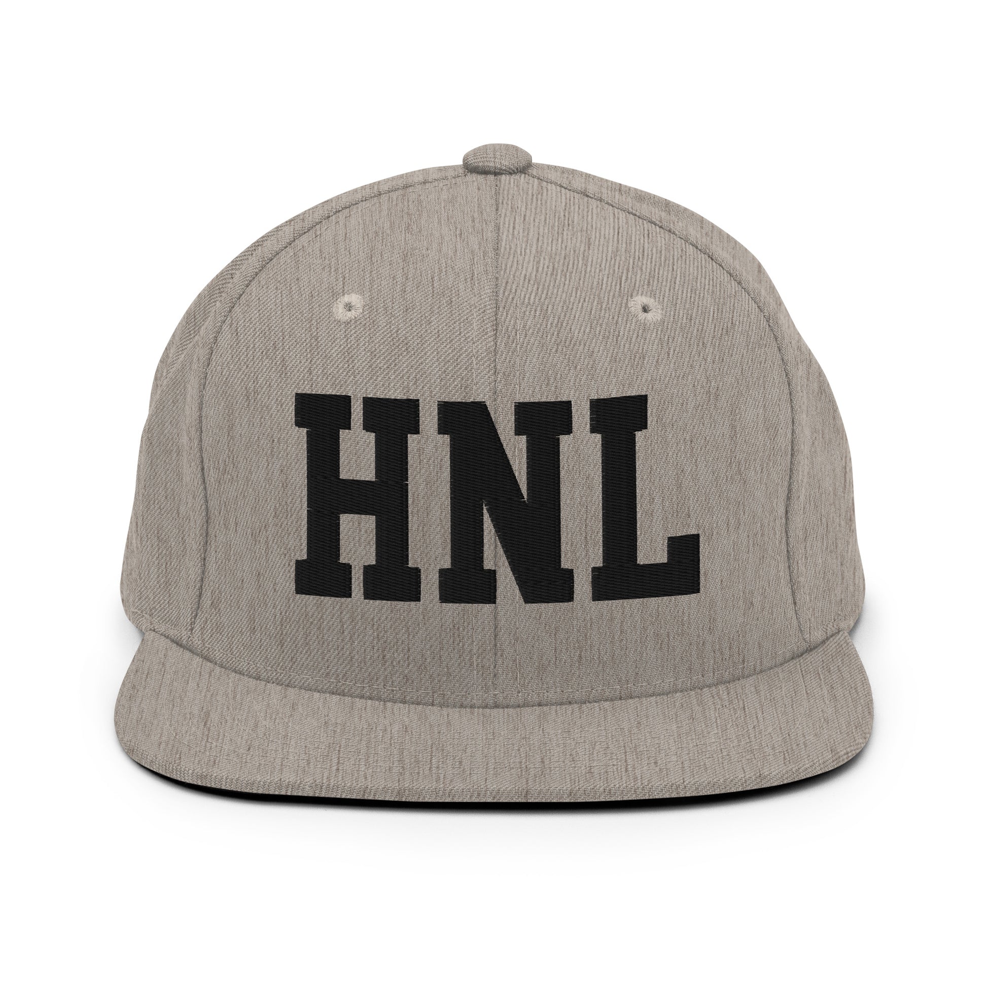 College-Style Classic Snapback Hat • Black • HNL Honolulu Souvenir • YHM Designs - Image 27