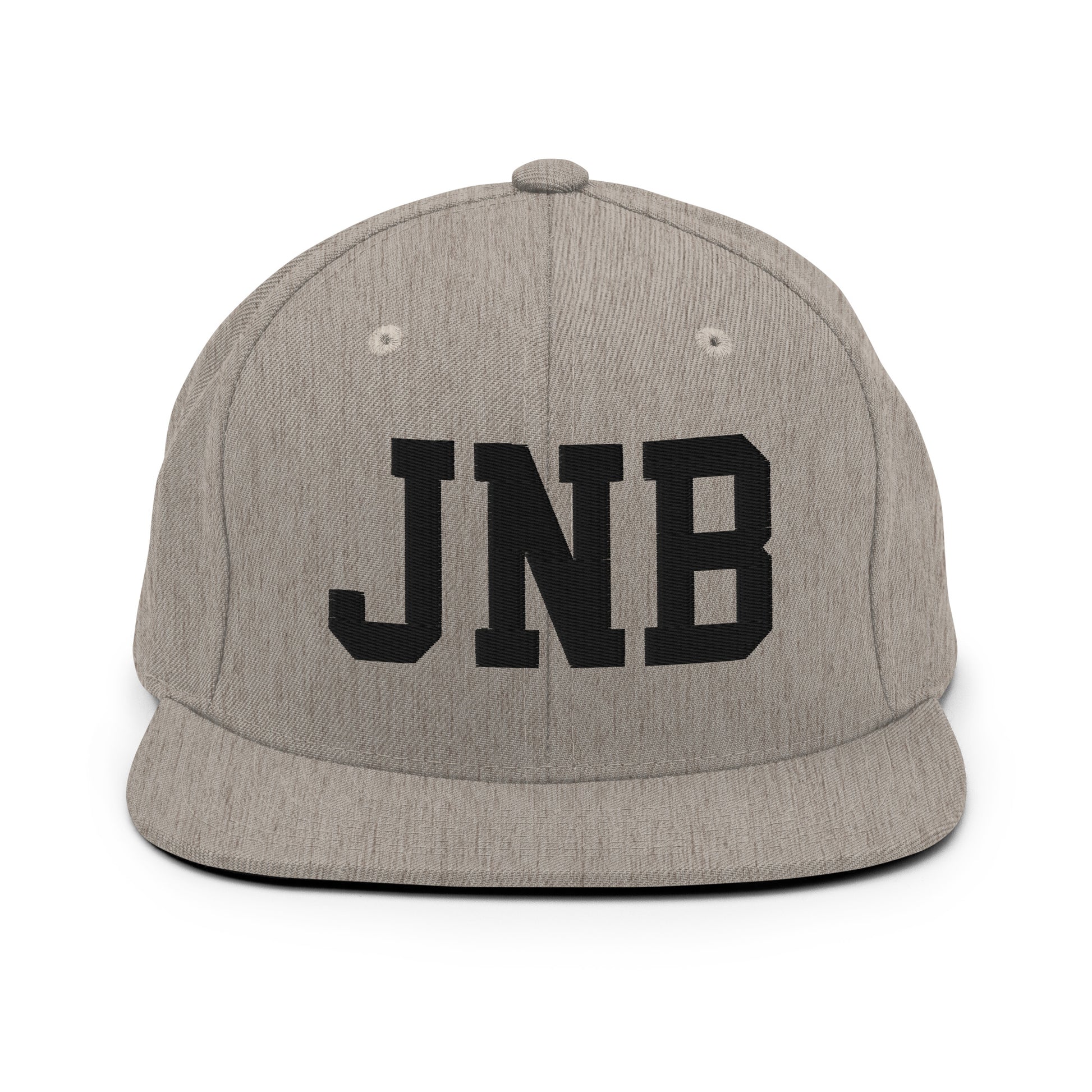 College-Style Classic Snapback Hat • Black • JNB Johannesburg Souvenir • YHM Designs - Image 27