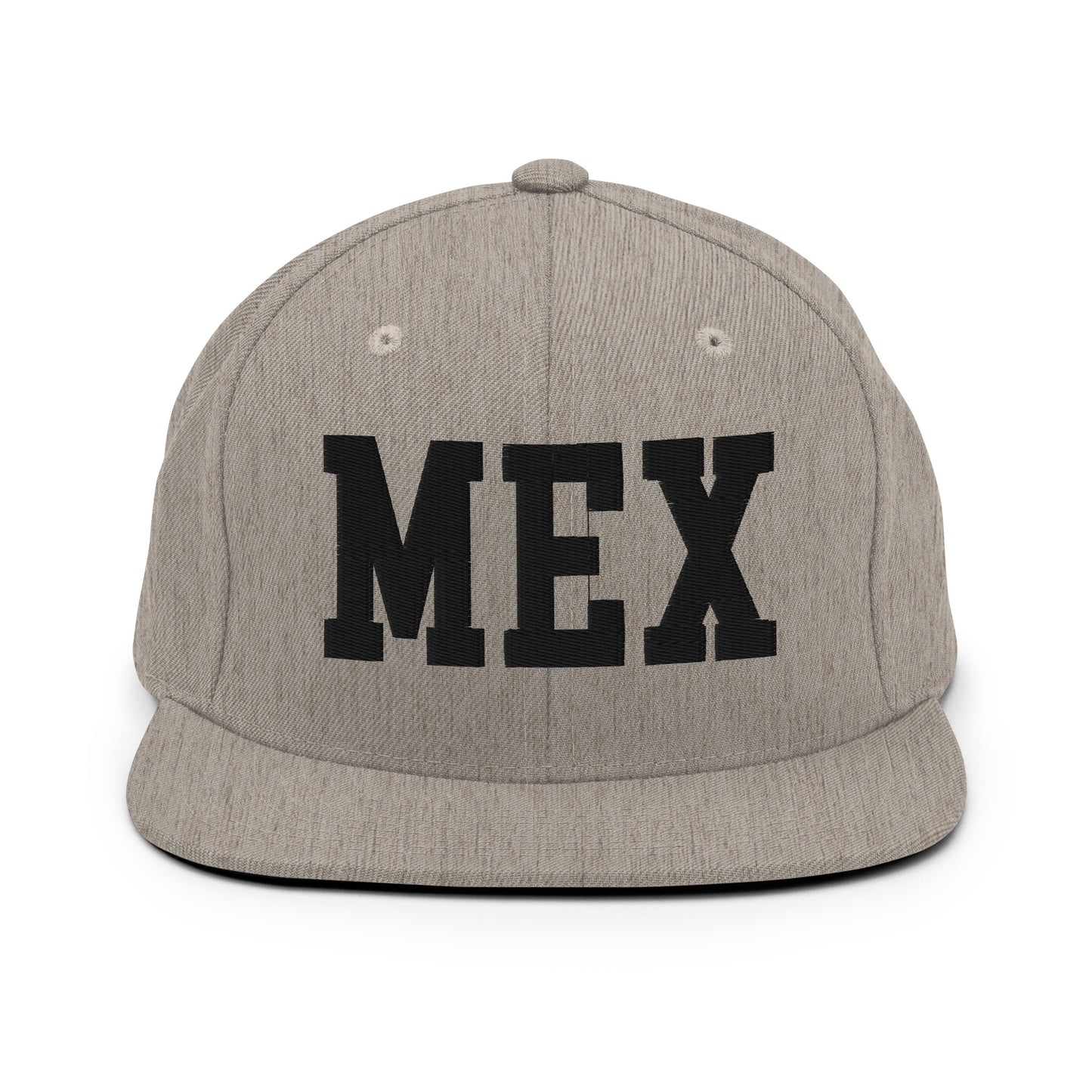 College-Style Classic Snapback Hat • Black • MEX Mexico City Souvenir • YHM Designs - Image 27