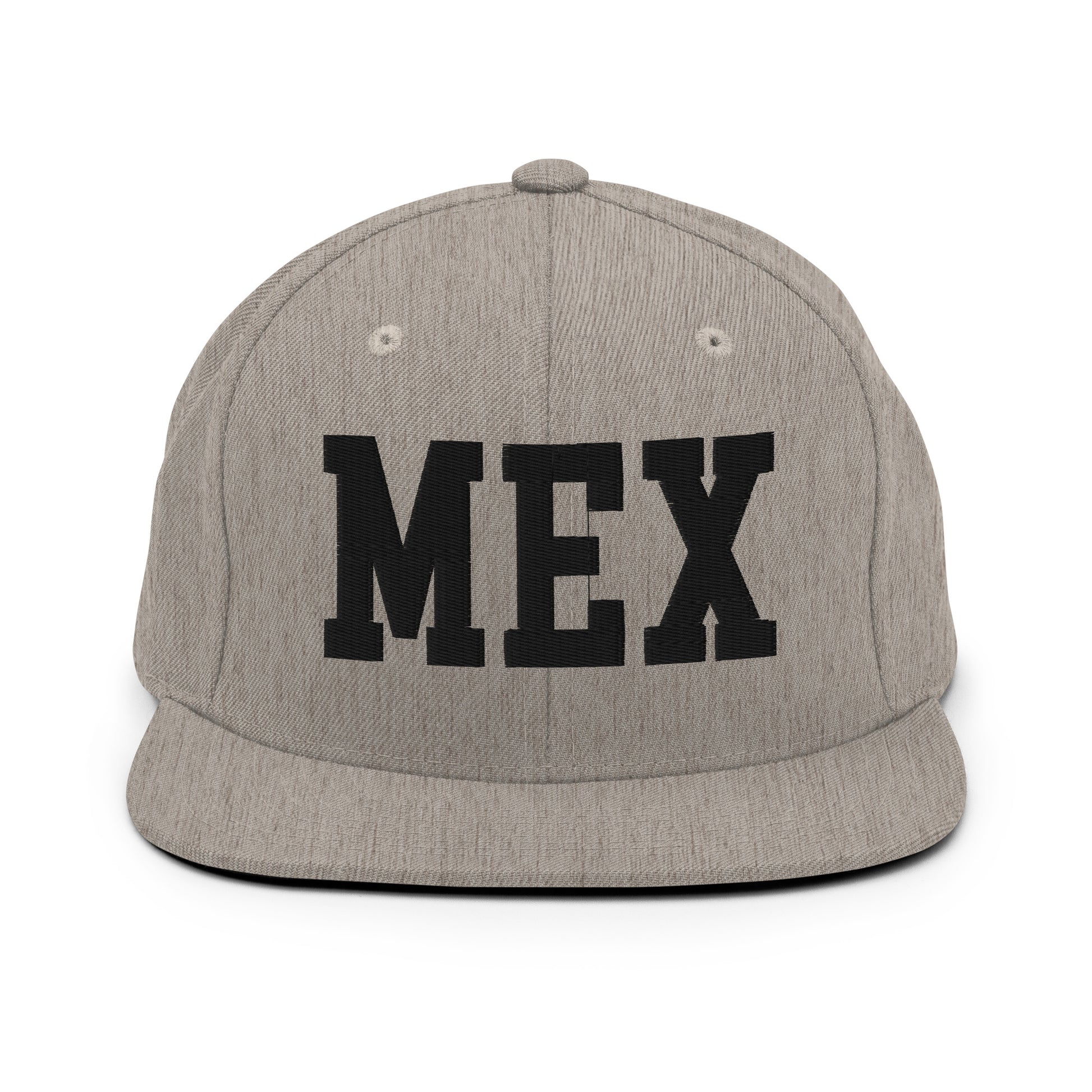 College-Style Classic Snapback Hat • Black • MEX Mexico City Souvenir • YHM Designs - Image 27