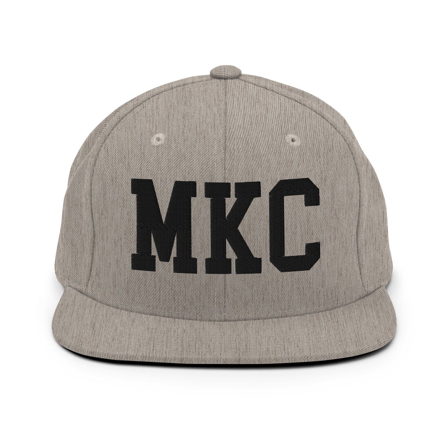 College-Style Classic Snapback Hat • Black • MKC Kansas City Souvenir • YHM Designs - Image 27