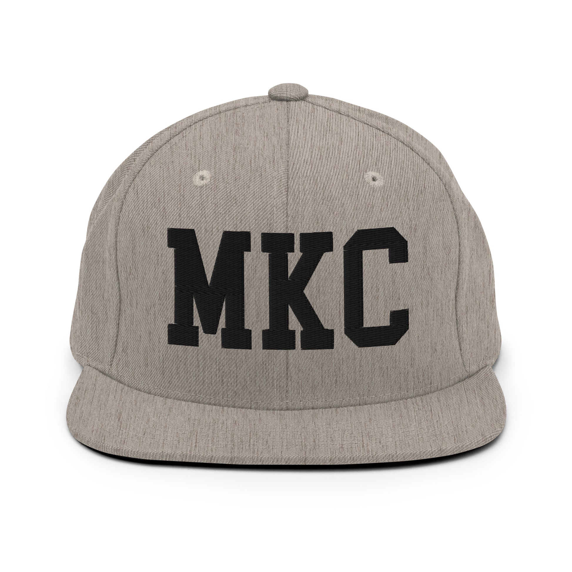 College-Style Classic Snapback Hat • Black • MKC Kansas City Souvenir • YHM Designs - Image 27