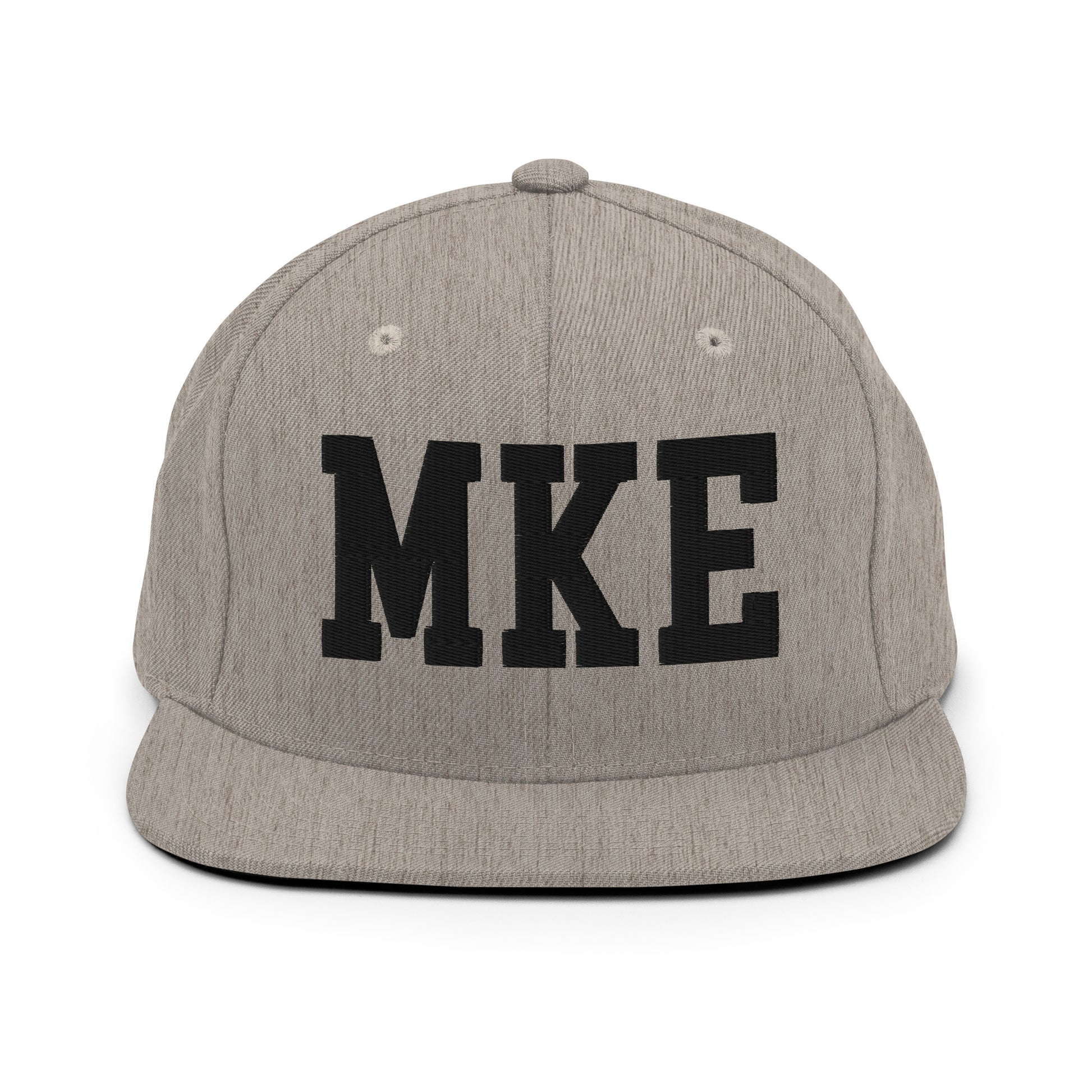 College-Style Classic Snapback Hat • Black • MKE Milwaukee • YHM Designs - Image 27