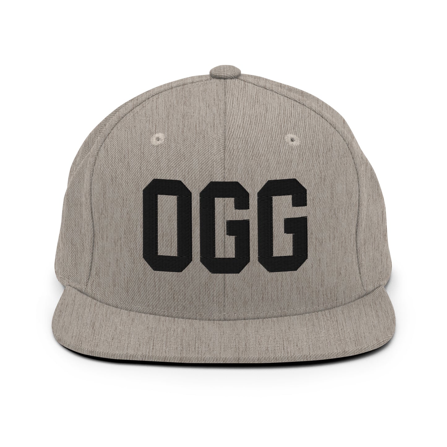 College-Style Classic Snapback Hat • Black • OGG Maui Souvenir • YHM Designs - Image 27
