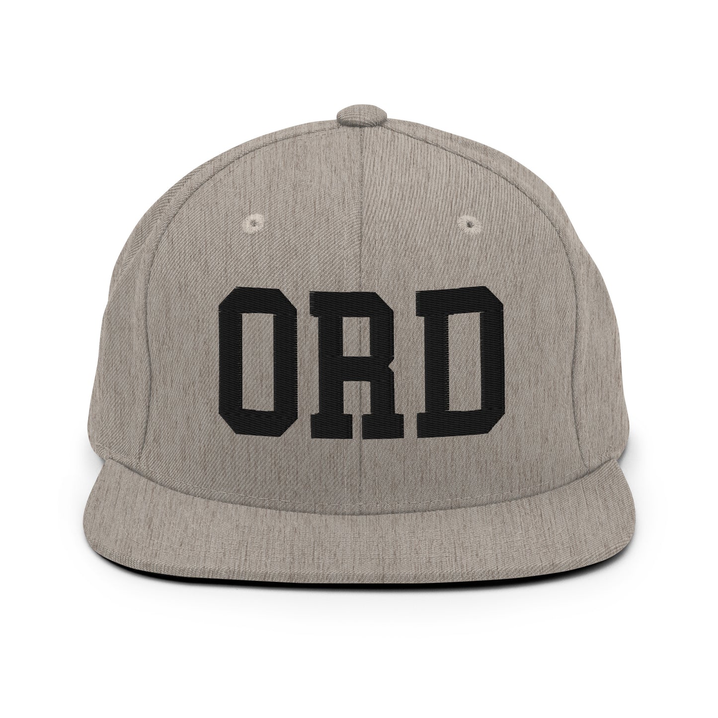 College-Style Classic Snapback Hat • Black • ORD Chicago Souvenir • YHM Designs - Image 27