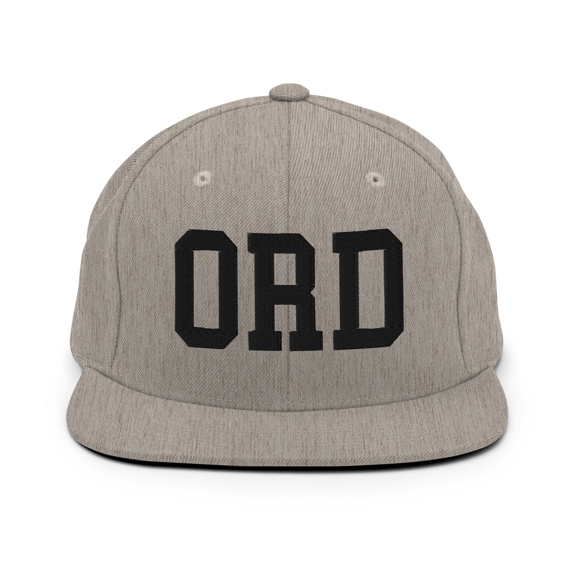 College-Style Classic Snapback Hat • Black • ORD Chicago Souvenir • YHM Designs - Image 27