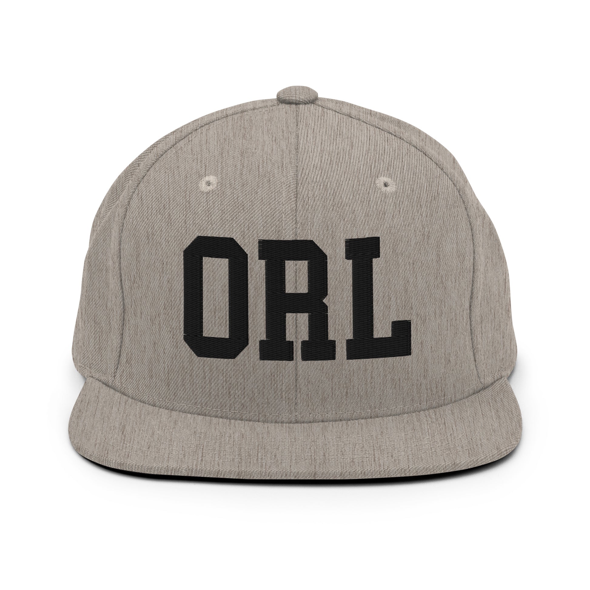 College-Style Classic Snapback Hat • Black • ORL Orlando Souvenir • YHM Designs - Image 27