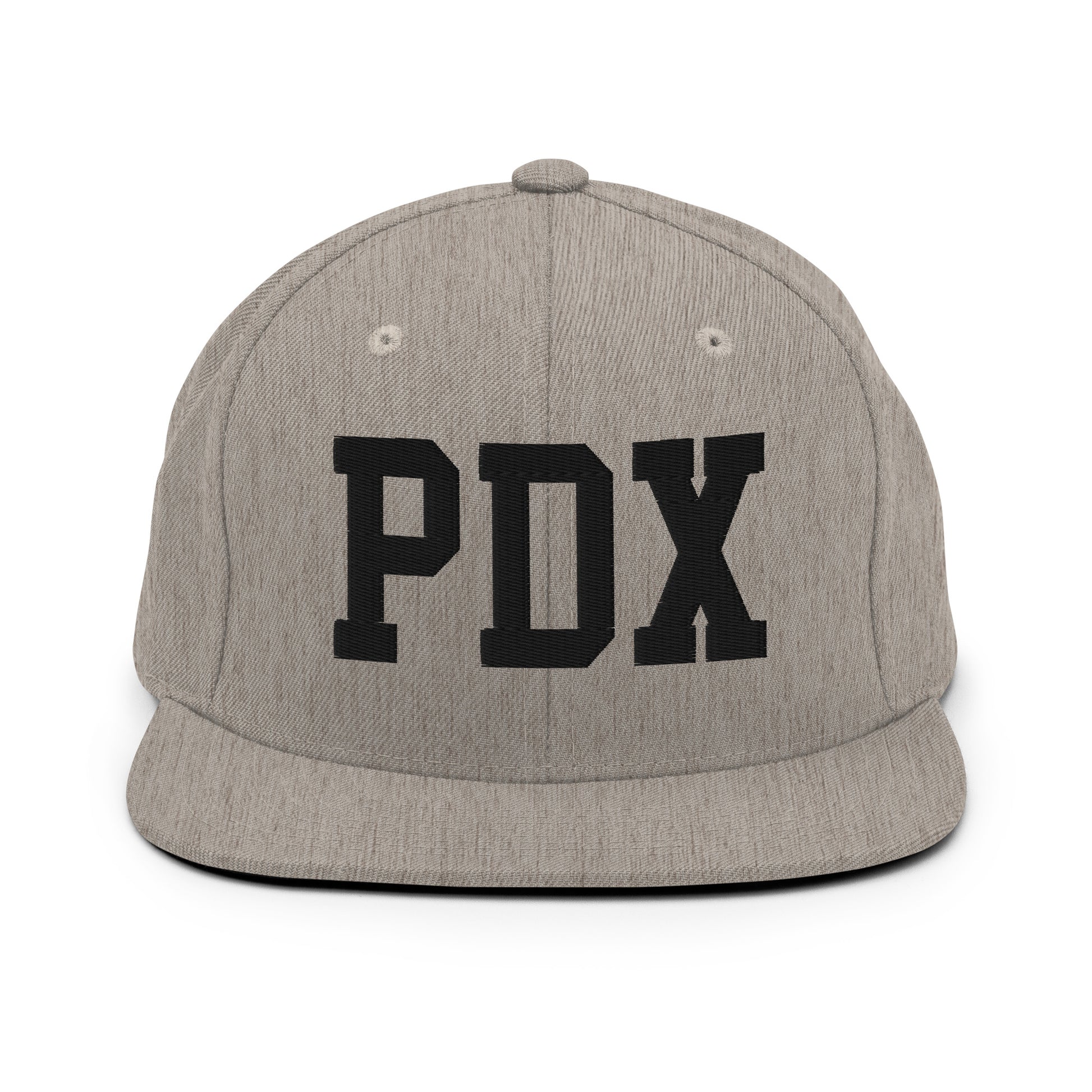 College-Style Classic Snapback Hat • Black • PDX Portland • YHM Designs - Image 27