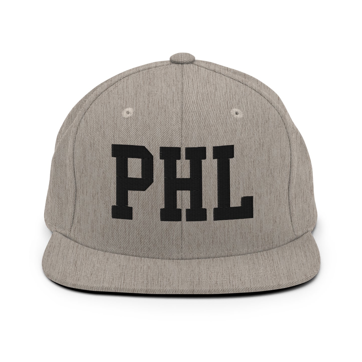 College-Style Classic Snapback Hat • Black • PHL Philadelphia Souvenir • YHM Designs - Image 27