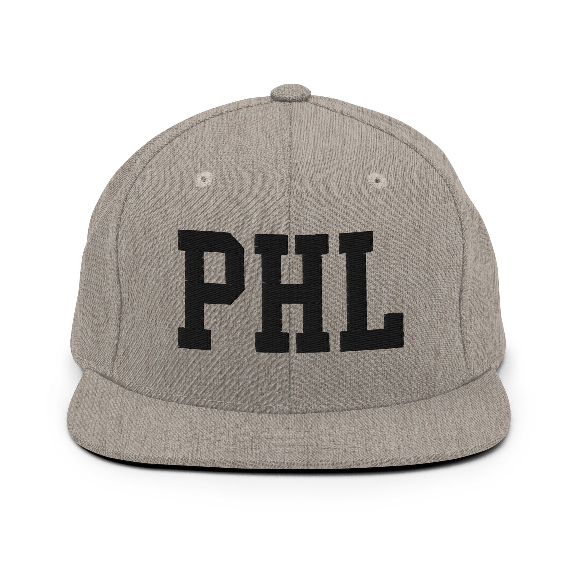 College-Style Classic Snapback Hat • Black • PHL Philadelphia Souvenir • YHM Designs - Image 27