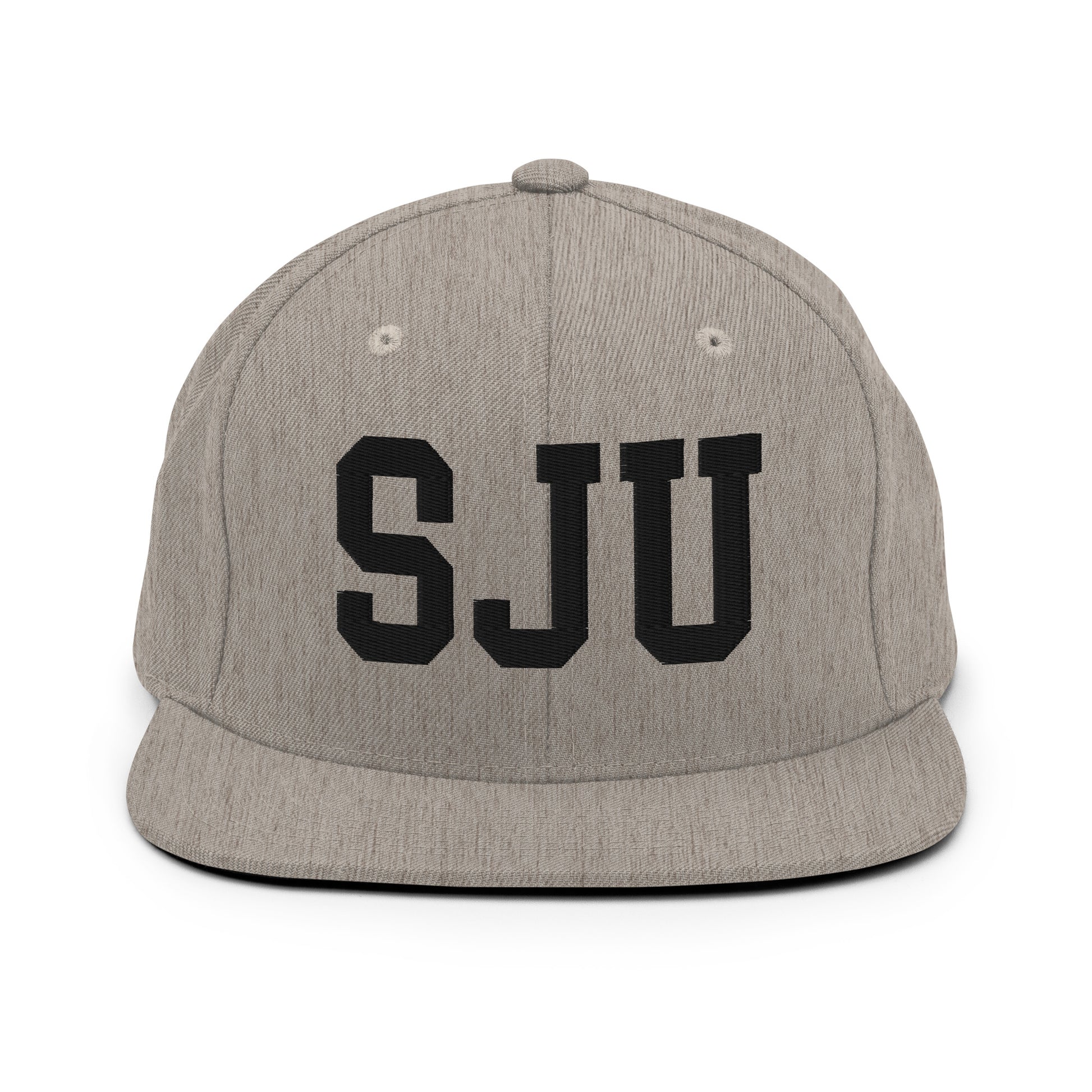 College-Style Classic Snapback Hat • Black • SJU San Juan Souvenir • YHM Designs - Image 27