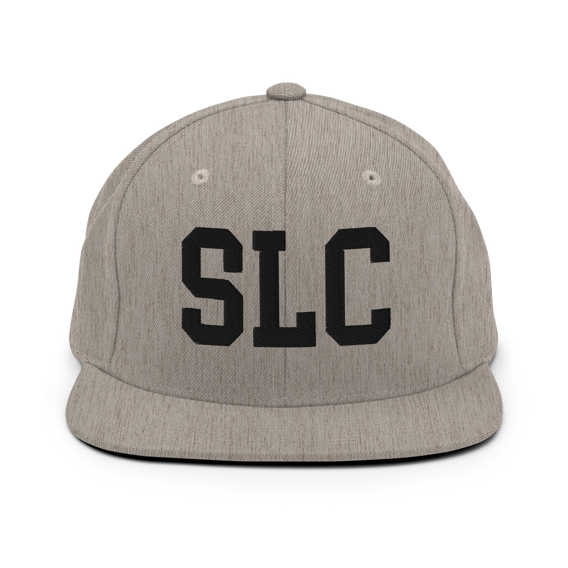 College-Style Classic Snapback Hat • Black • SLC Salt Lake City Souvenir • YHM Designs - Image 27