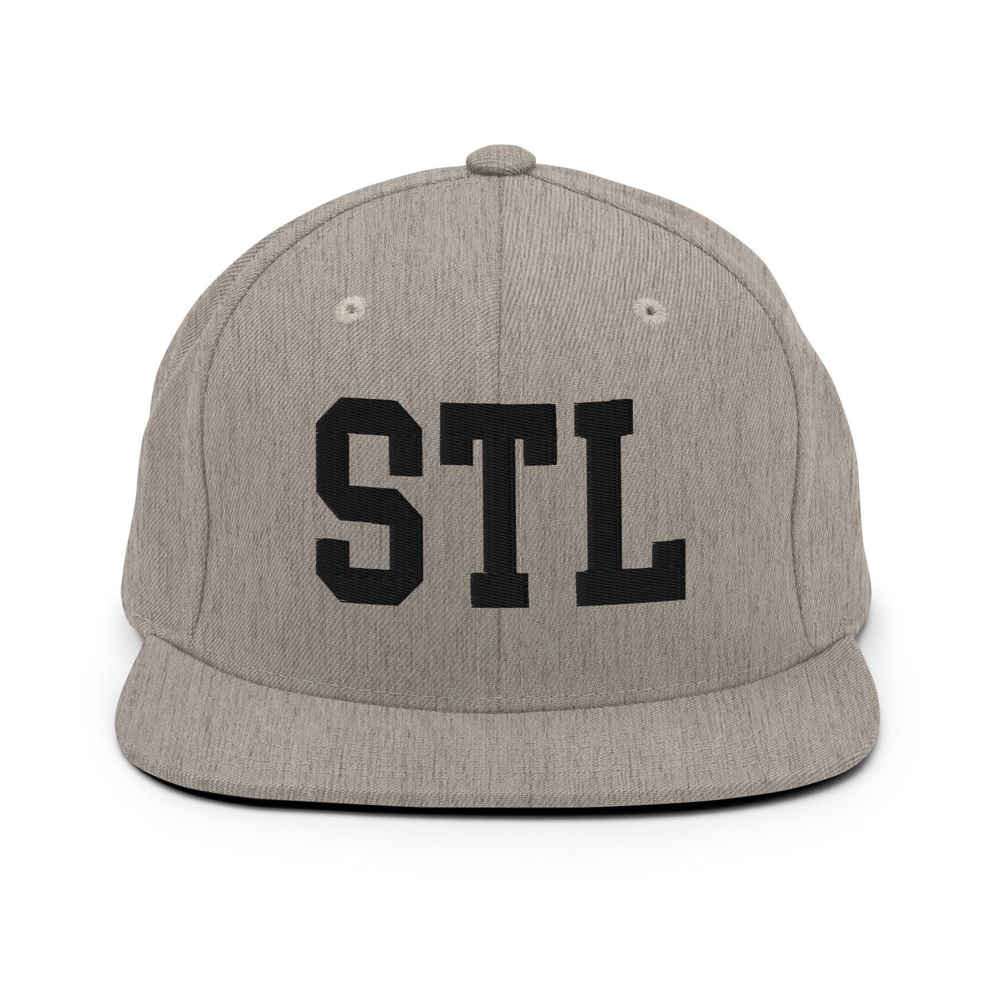 College-Style Classic Snapback Hat • Black • STL St. Louis • YHM Designs - Image 27