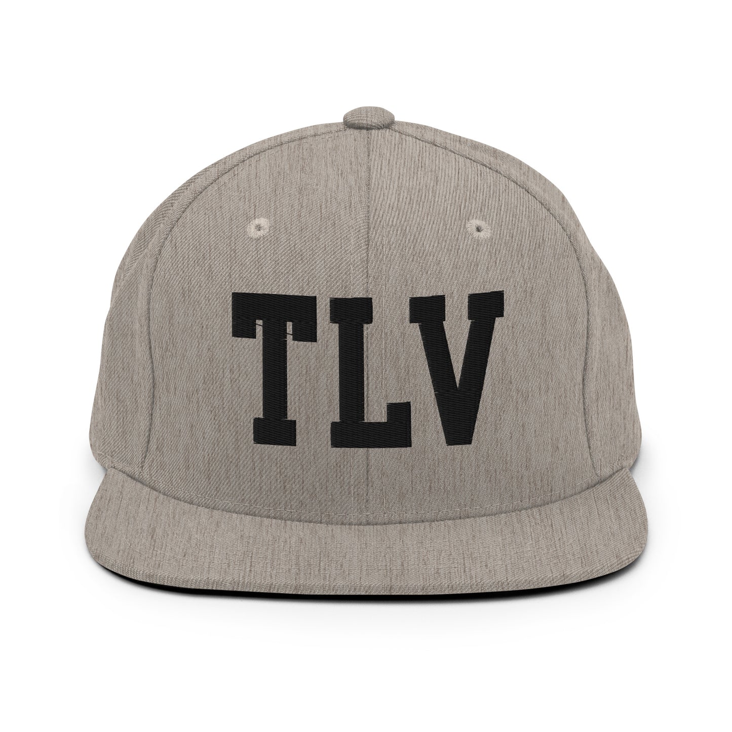 College-Style Classic Snapback Hat • Black • TLV Tel Aviv • YHM Designs - Image 27