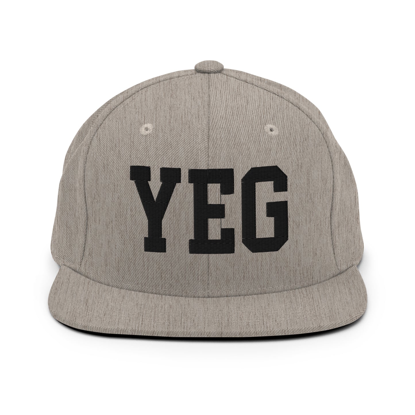 College-Style Classic Snapback Hat • Black • YEG Edmonton Souvenir • YHM Designs - Image 27
