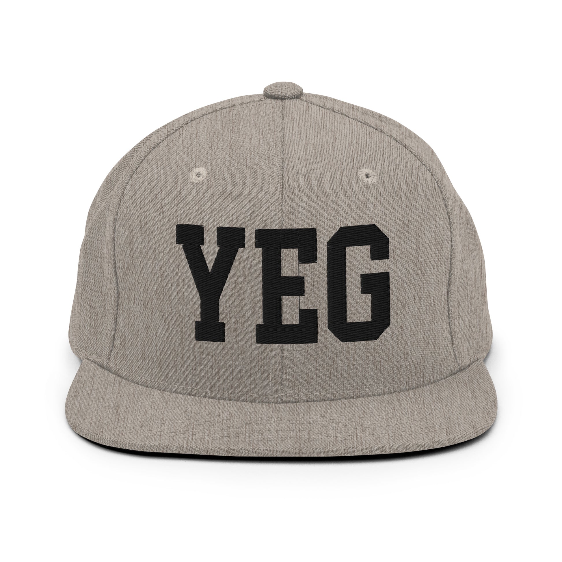 College-Style Classic Snapback Hat • Black • YEG Edmonton Souvenir • YHM Designs - Image 27