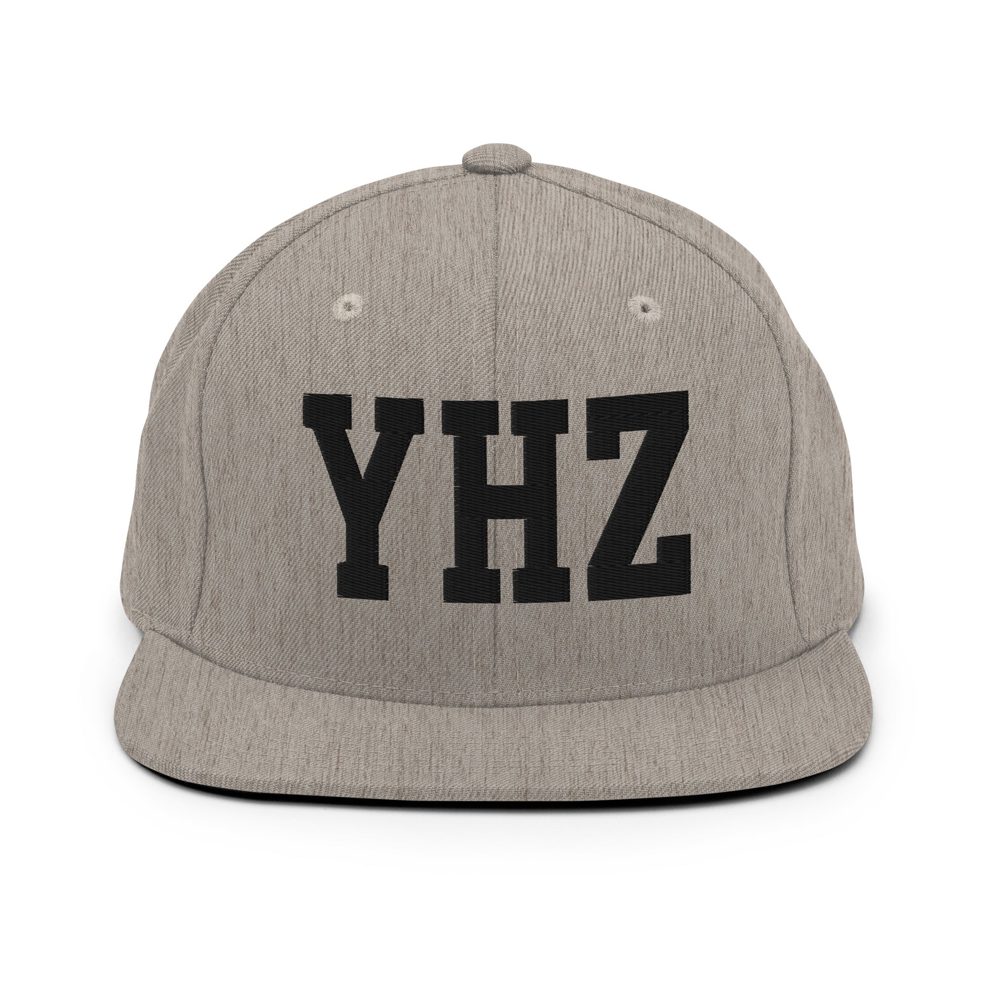 College-Style Classic Snapback Hat • Black • YHZ Halifax Souvenir • YHM Designs - Image 27