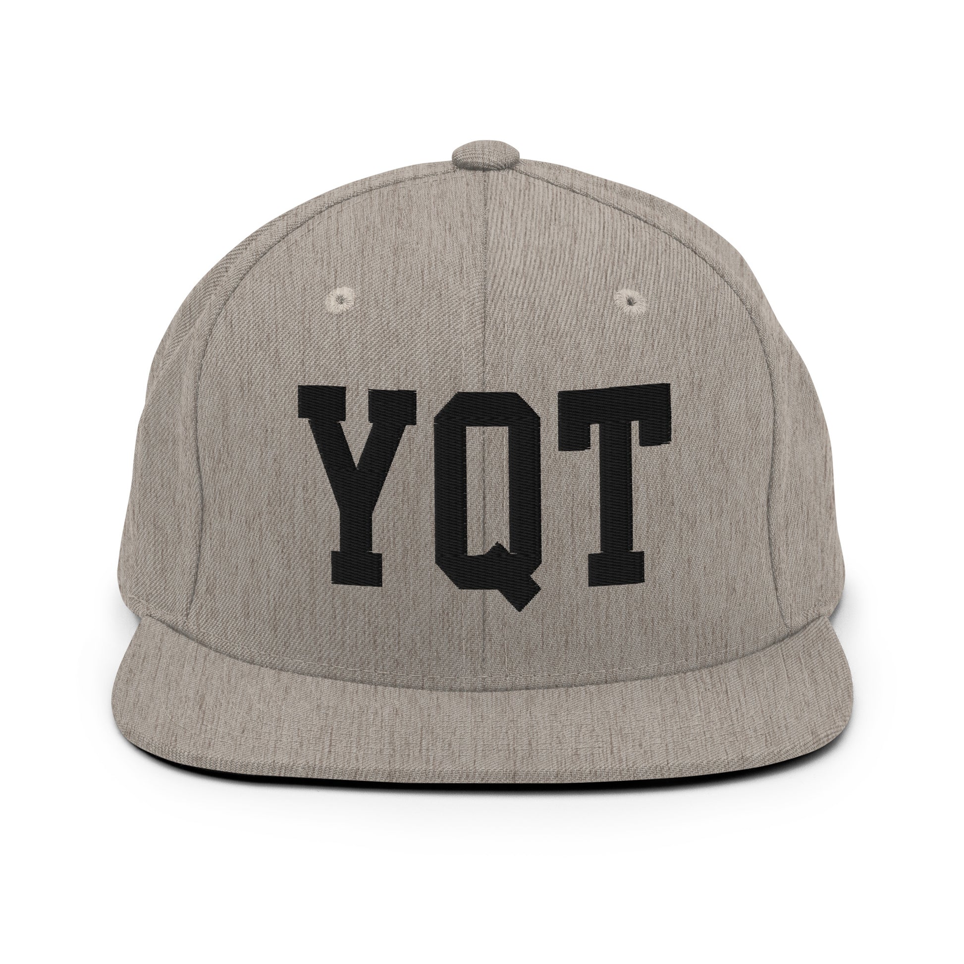 College-Style Classic Snapback Hat • Black • YQT Thunder Bay Souvenir • YHM Designs - Image 27