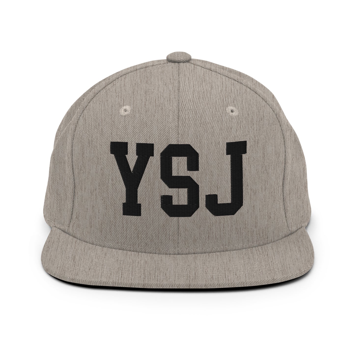 College-Style Classic Snapback Hat • Black • YSJ Saint John Souvenir • YHM Designs - Image 27
