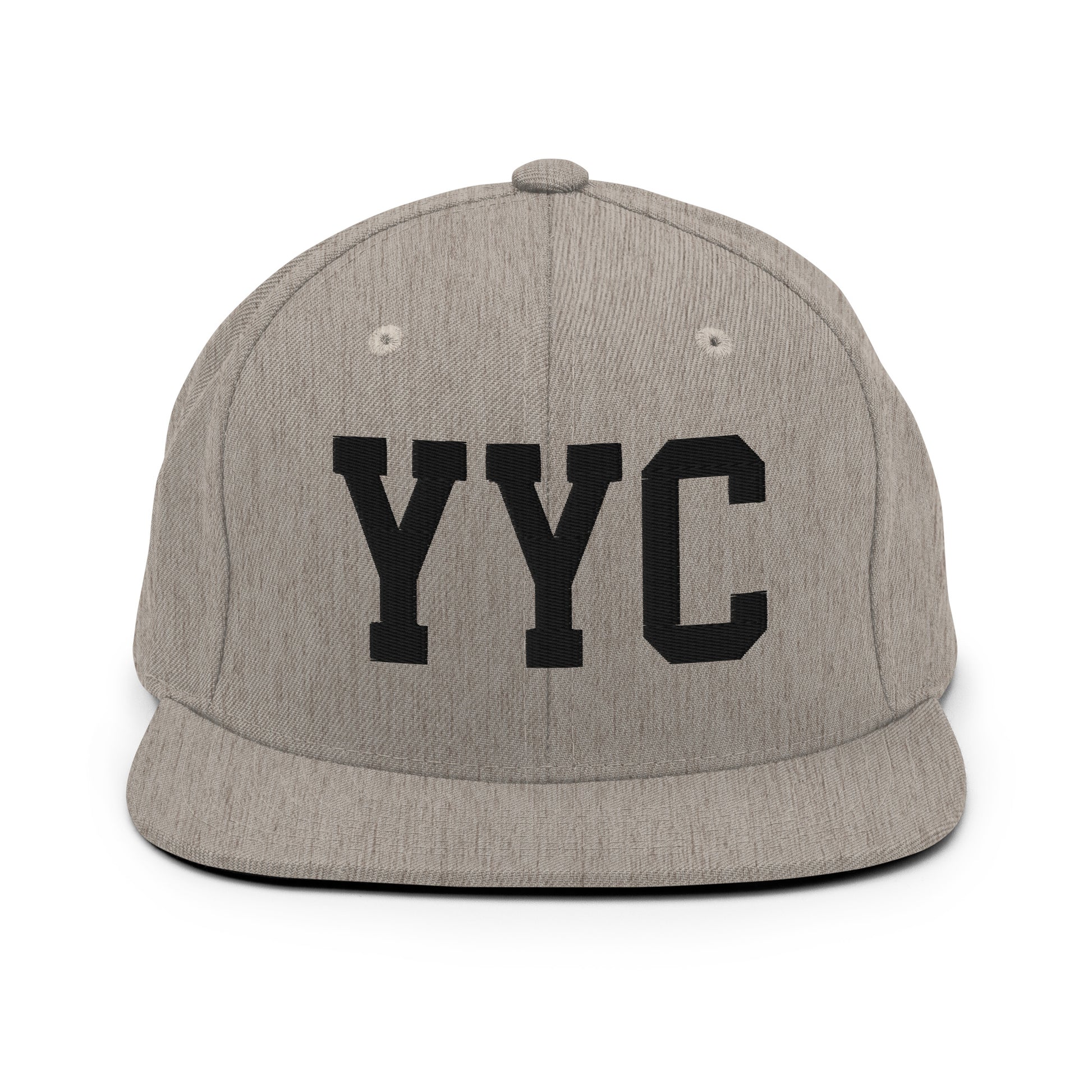 College-Style Classic Snapback Hat • Black • YYC Calgary Souvenir • YHM Designs - Image 27